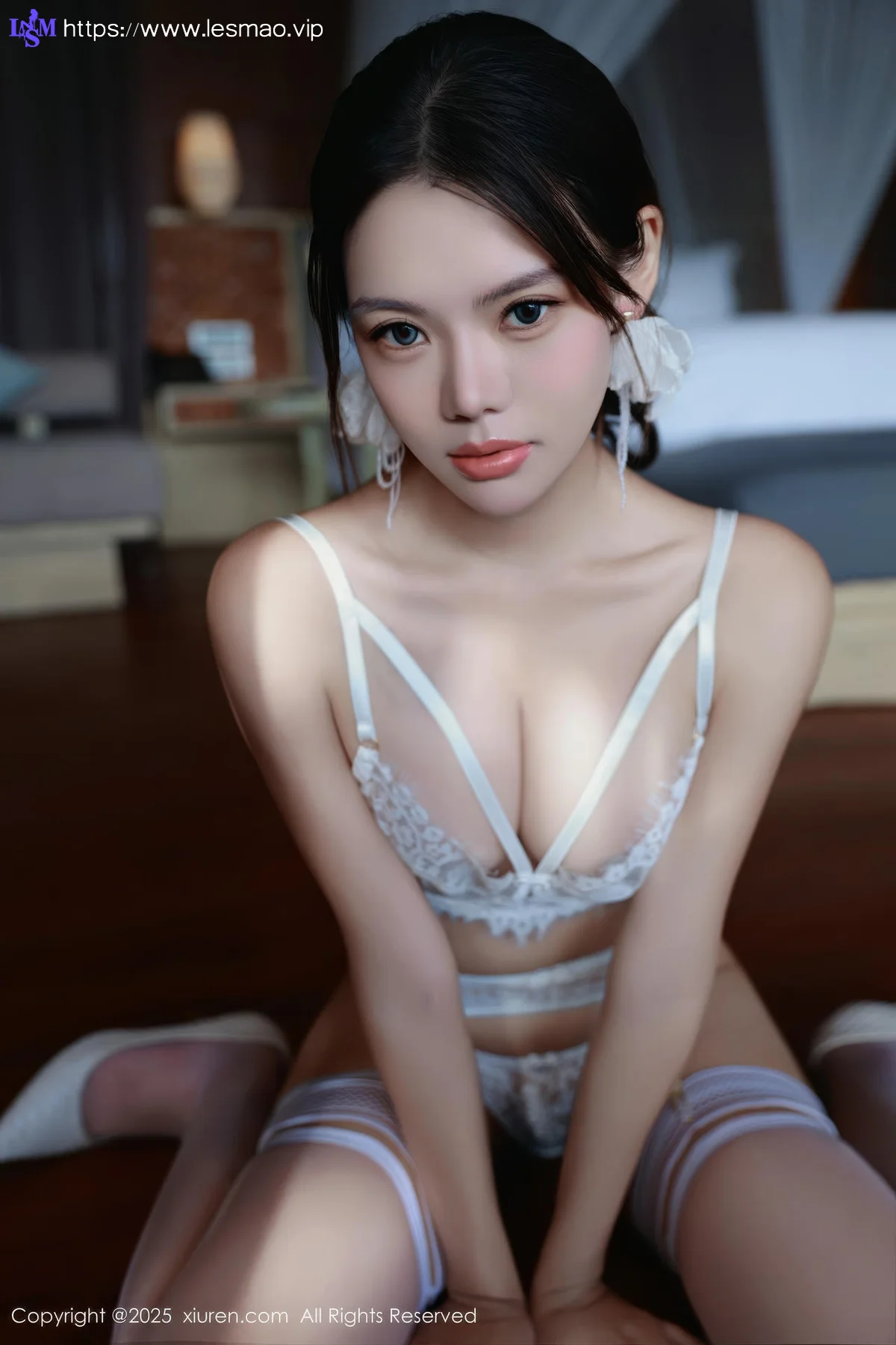 XiuRen 秀人 No.10721 叮当DD 白色情趣旅拍 - 5