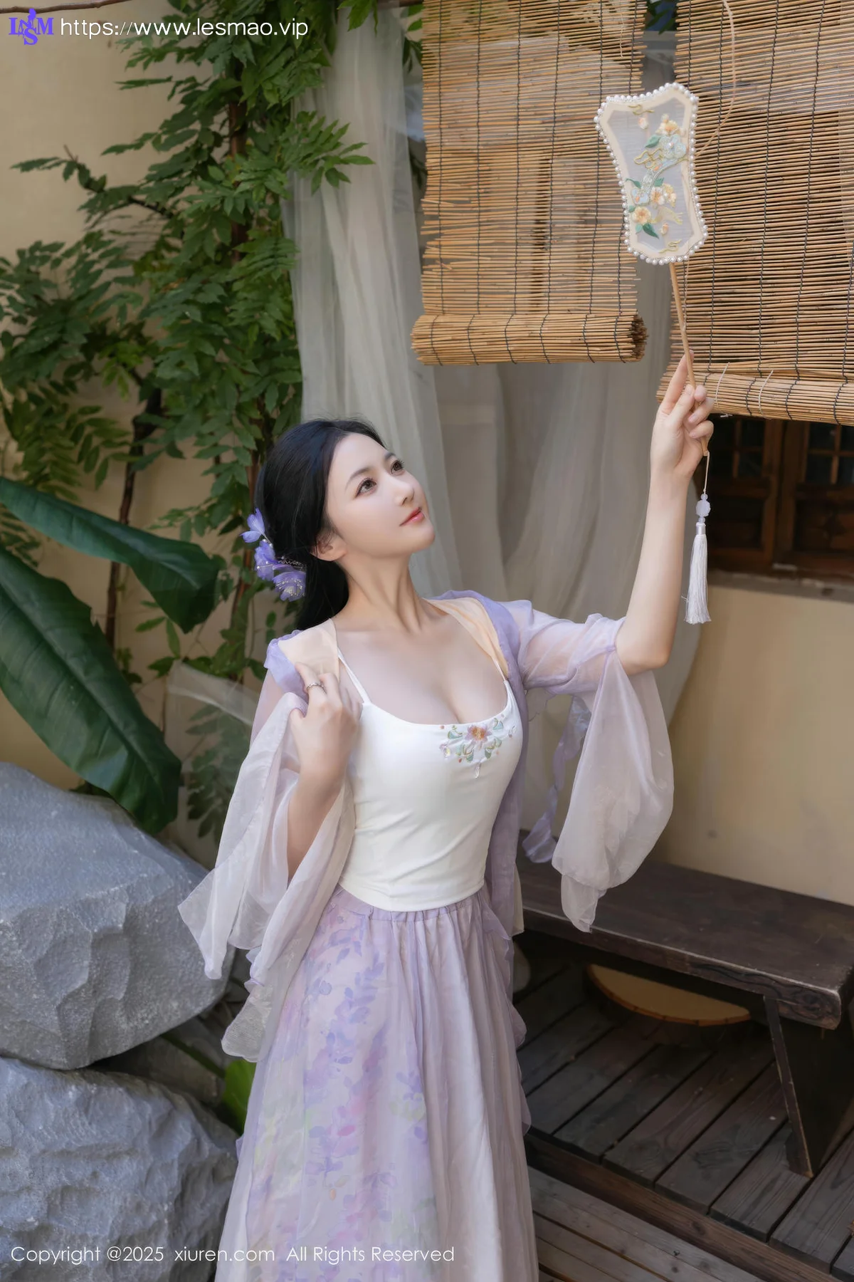 XiuRen 秀人 No.10737 鱼子酱Fish 紫色连衣裙 - 2