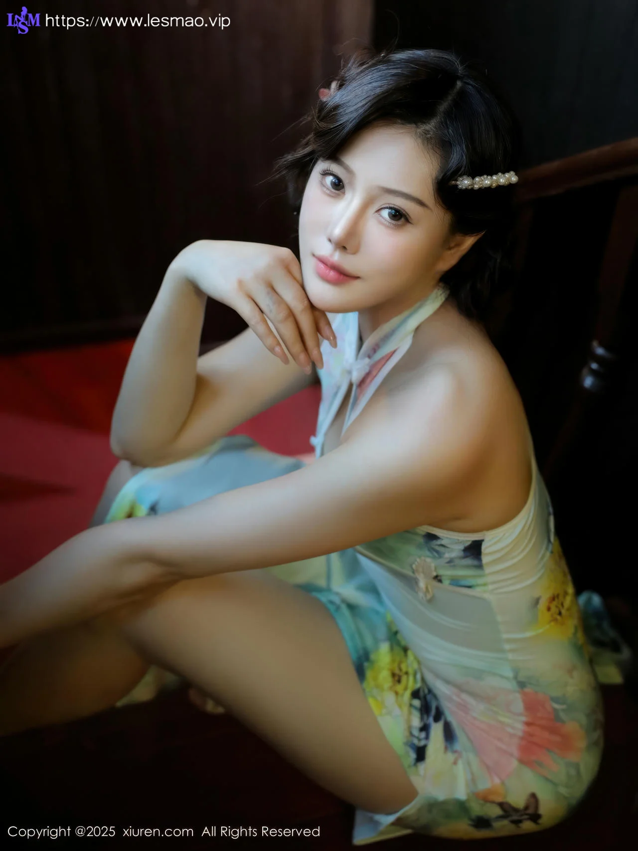 XiuRen 秀人 No.10749 莉莉安娜o 绿色旗袍 - 2