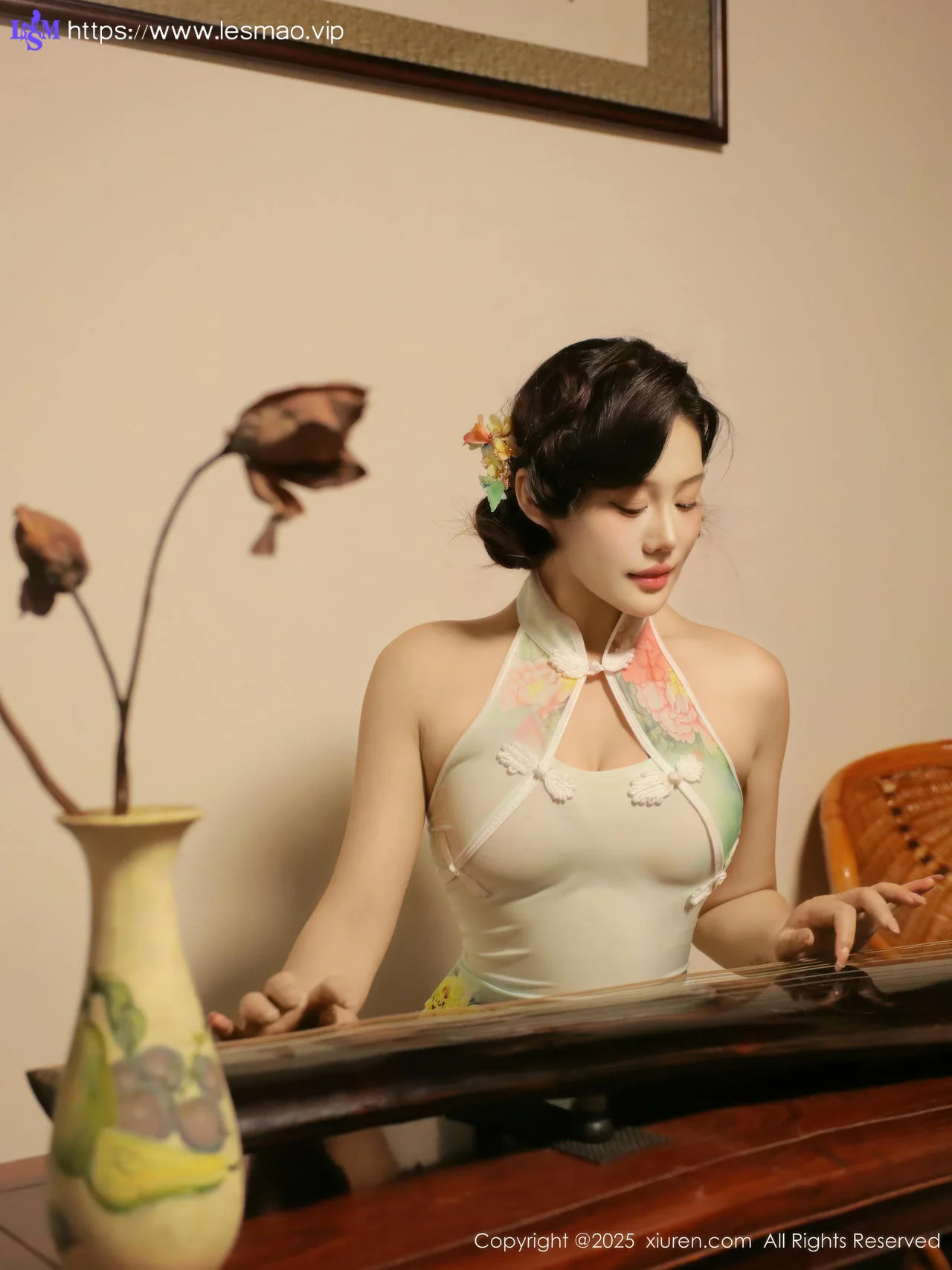 XiuRen 秀人 No.10749 莉莉安娜o 绿色旗袍 - 3