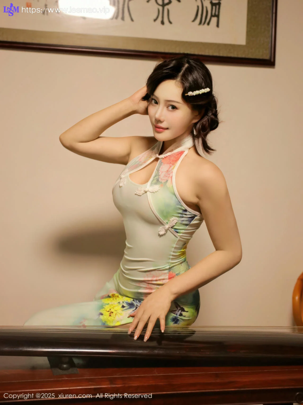 XiuRen 秀人 No.10749 莉莉安娜o 绿色旗袍 - 4