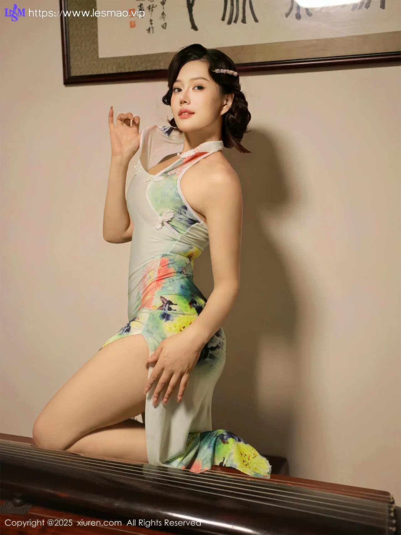 XiuRen 秀人 No.10749 莉莉安娜o 绿色旗袍 - 3