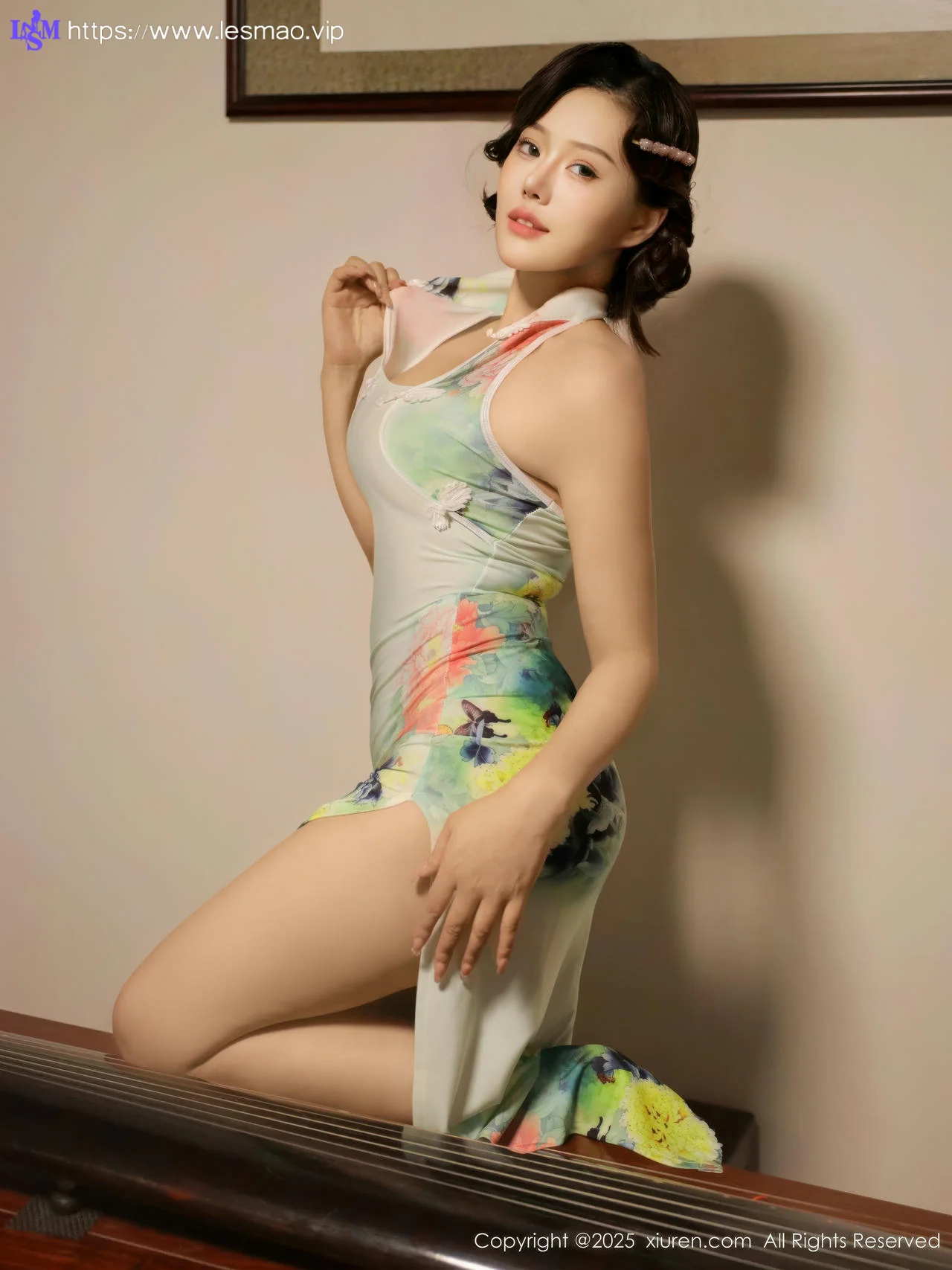 XiuRen 秀人 No.10749 莉莉安娜o 绿色旗袍 - 4