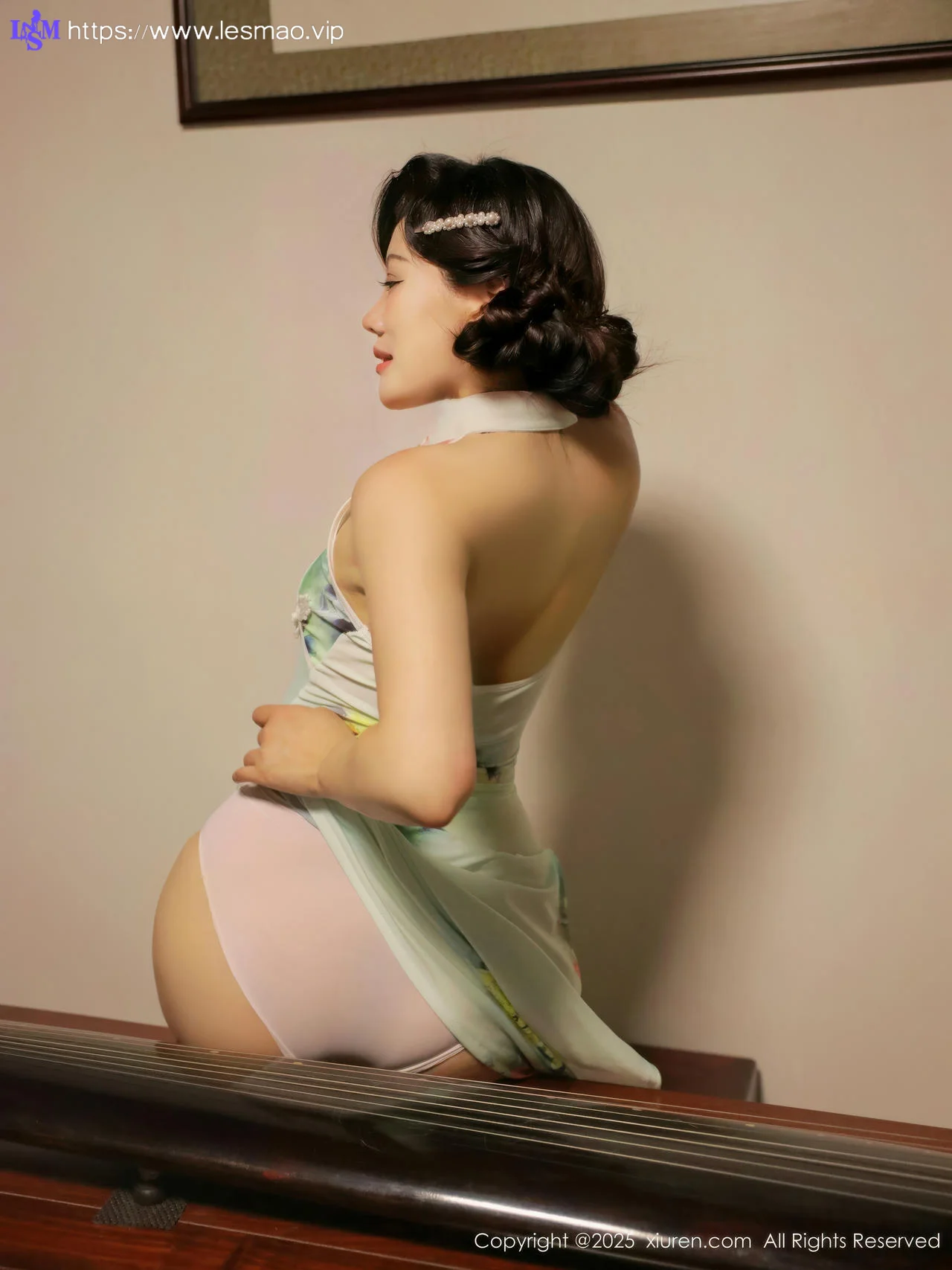 XiuRen 秀人 No.10749 莉莉安娜o 绿色旗袍 - 2