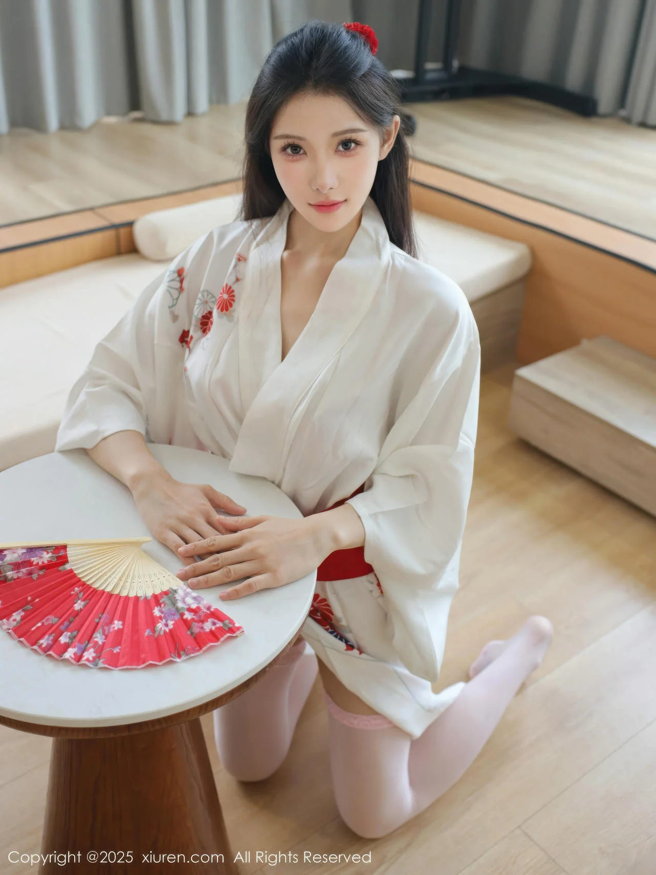 XiuRen 秀人 No.10767 梨霜儿 粉色蕾丝内衣 - 1