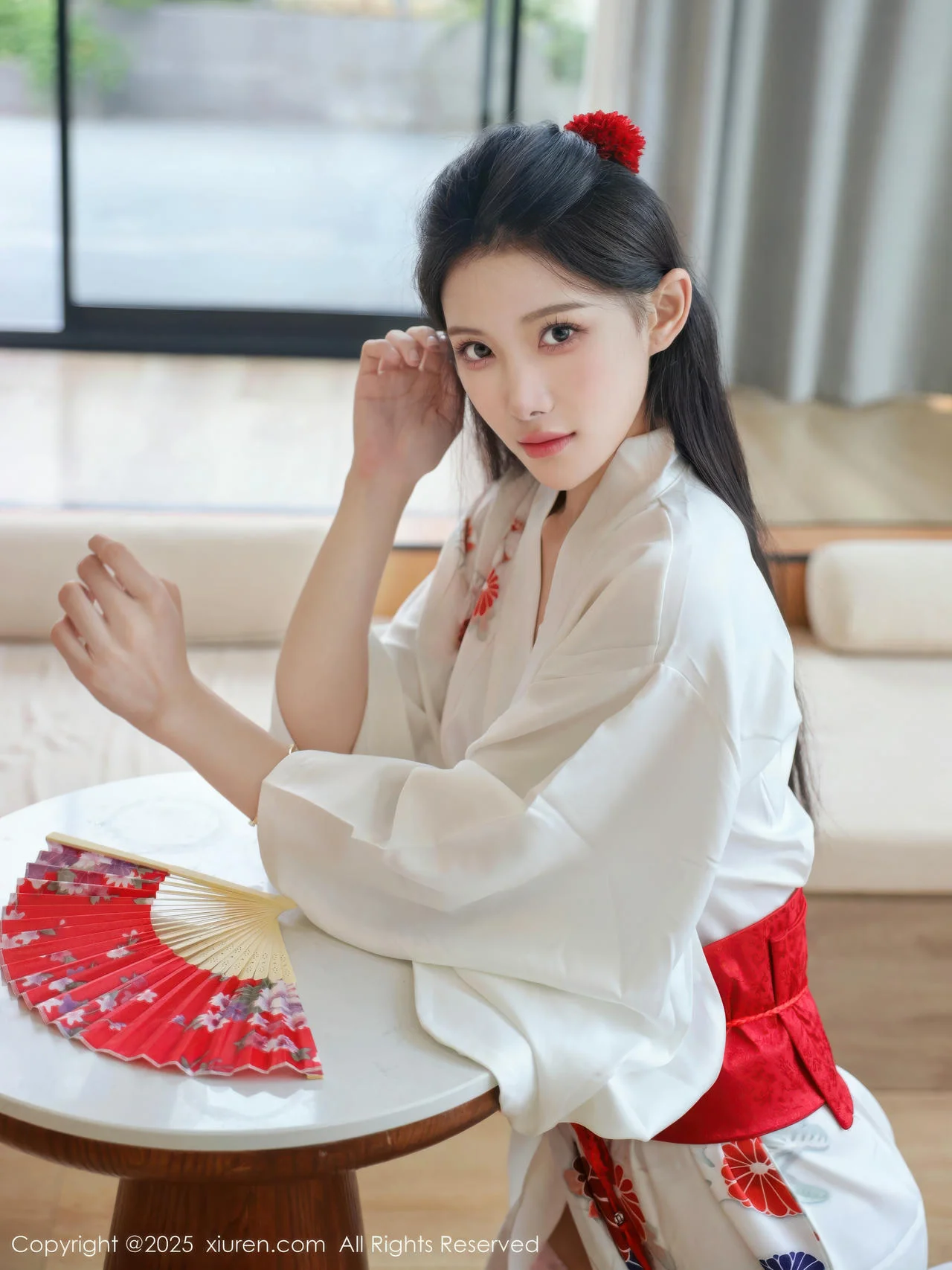 XiuRen 秀人 No.10767 梨霜儿 粉色蕾丝内衣 - 2