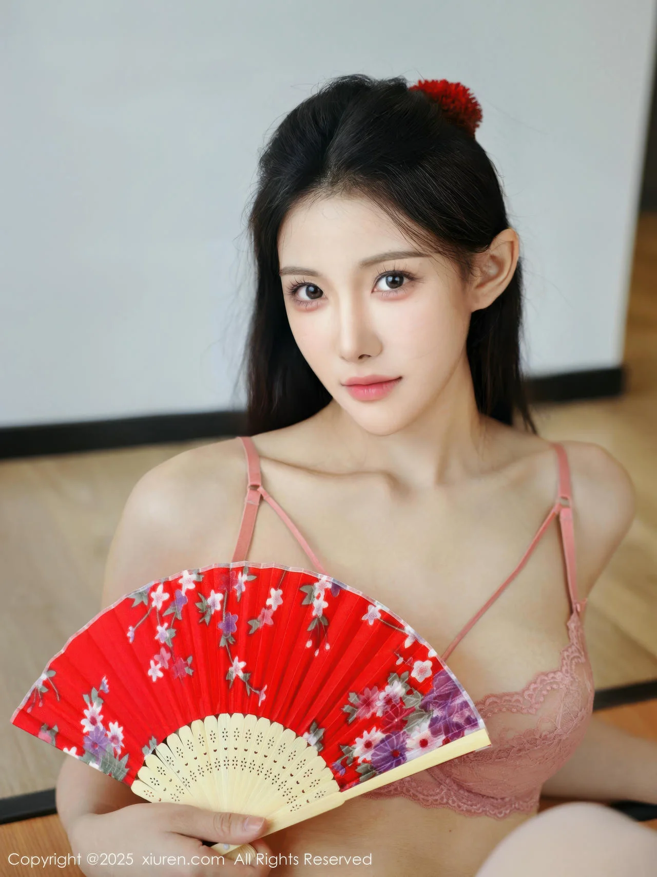 XiuRen 秀人 No.10767 梨霜儿 粉色蕾丝内衣 - 3