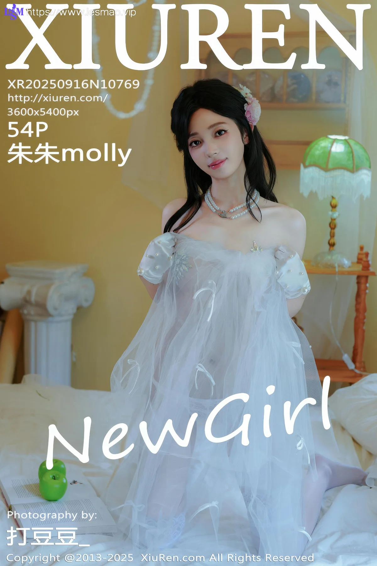 XiuRen 秀人 No.10769 朱朱molly 白色婚纱白色丝袜 - 5