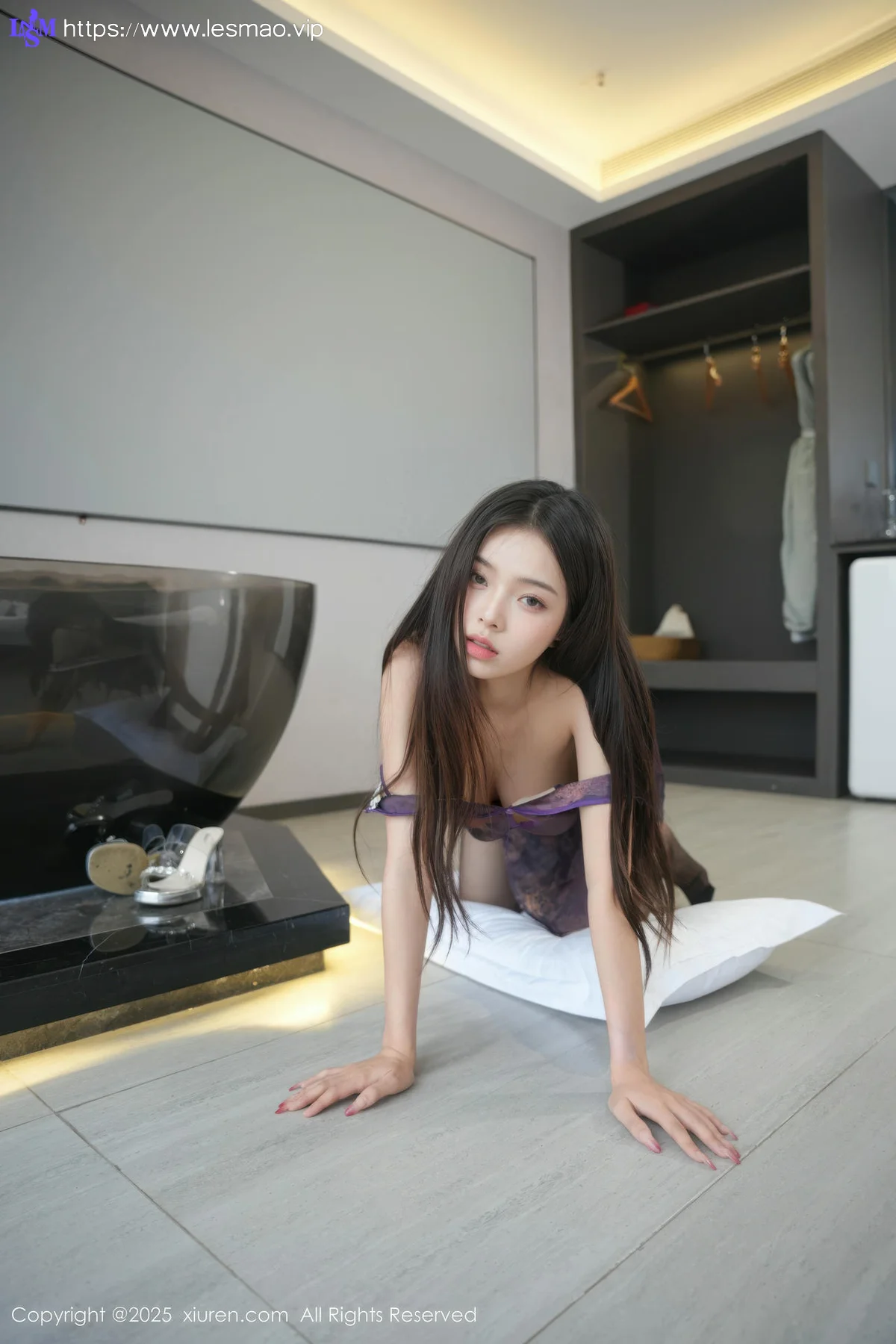 XiuRen 秀人 No.10771 阿依莎 蓝色连衣裙搭配 - 10