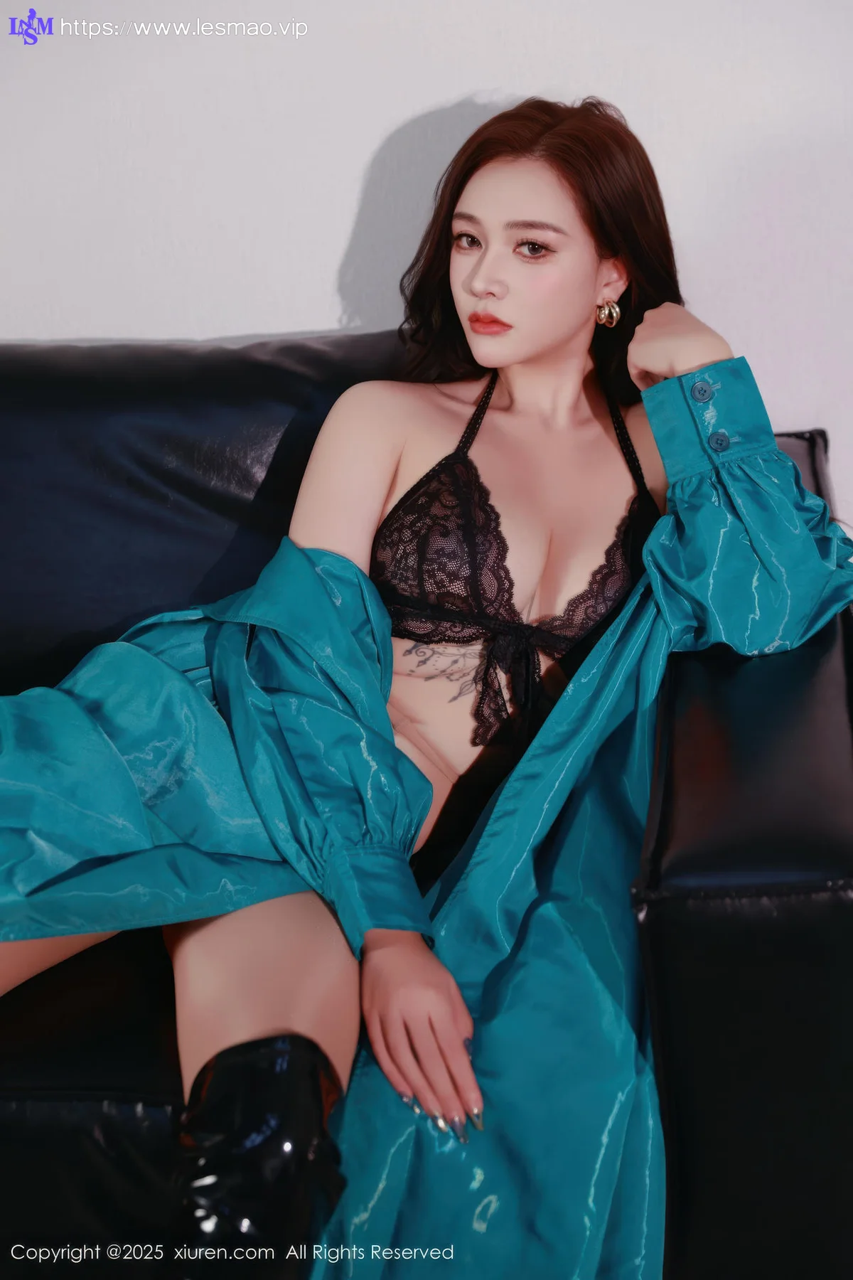 XiuRen 秀人 No.10776 娜比 蓝色风衣情趣内衣 - 4