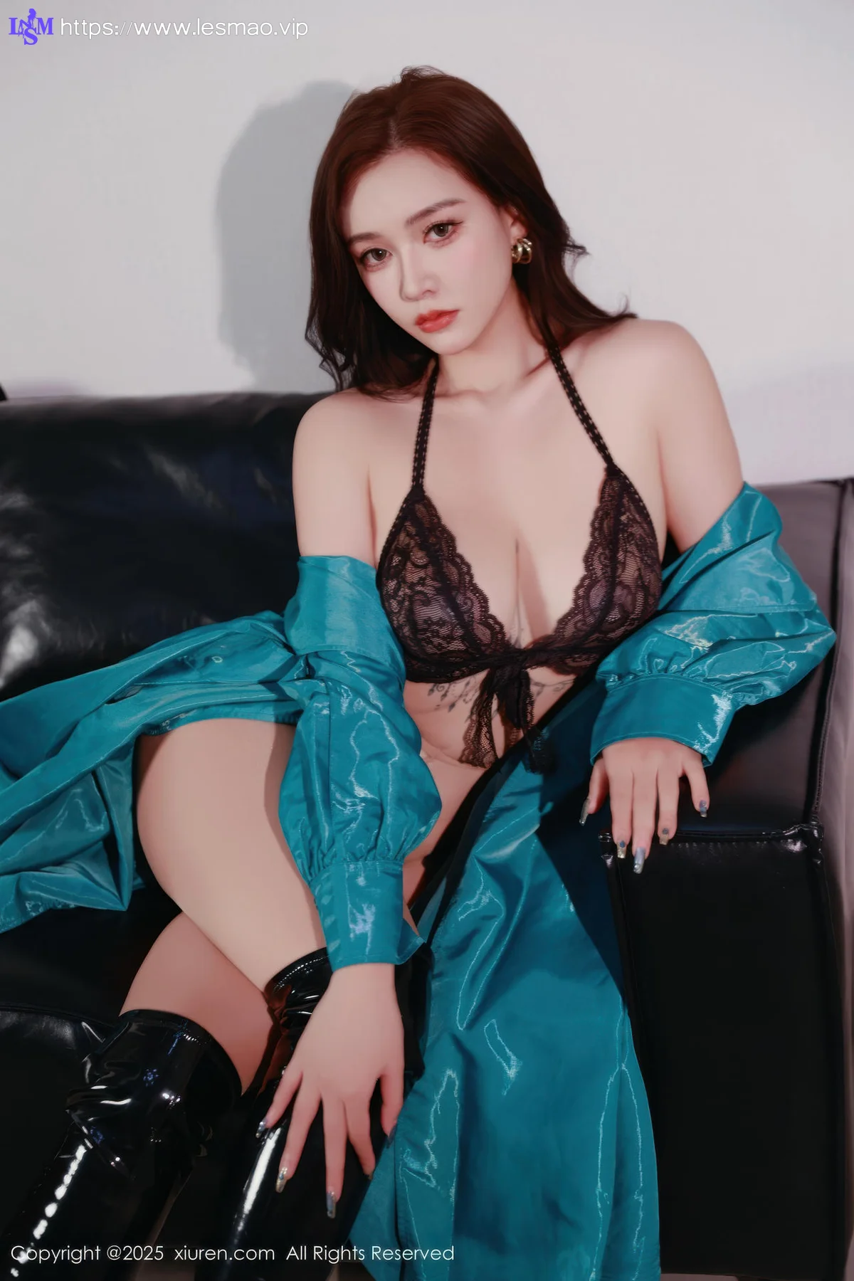XiuRen 秀人 No.10776 娜比 蓝色风衣情趣内衣 - 10
