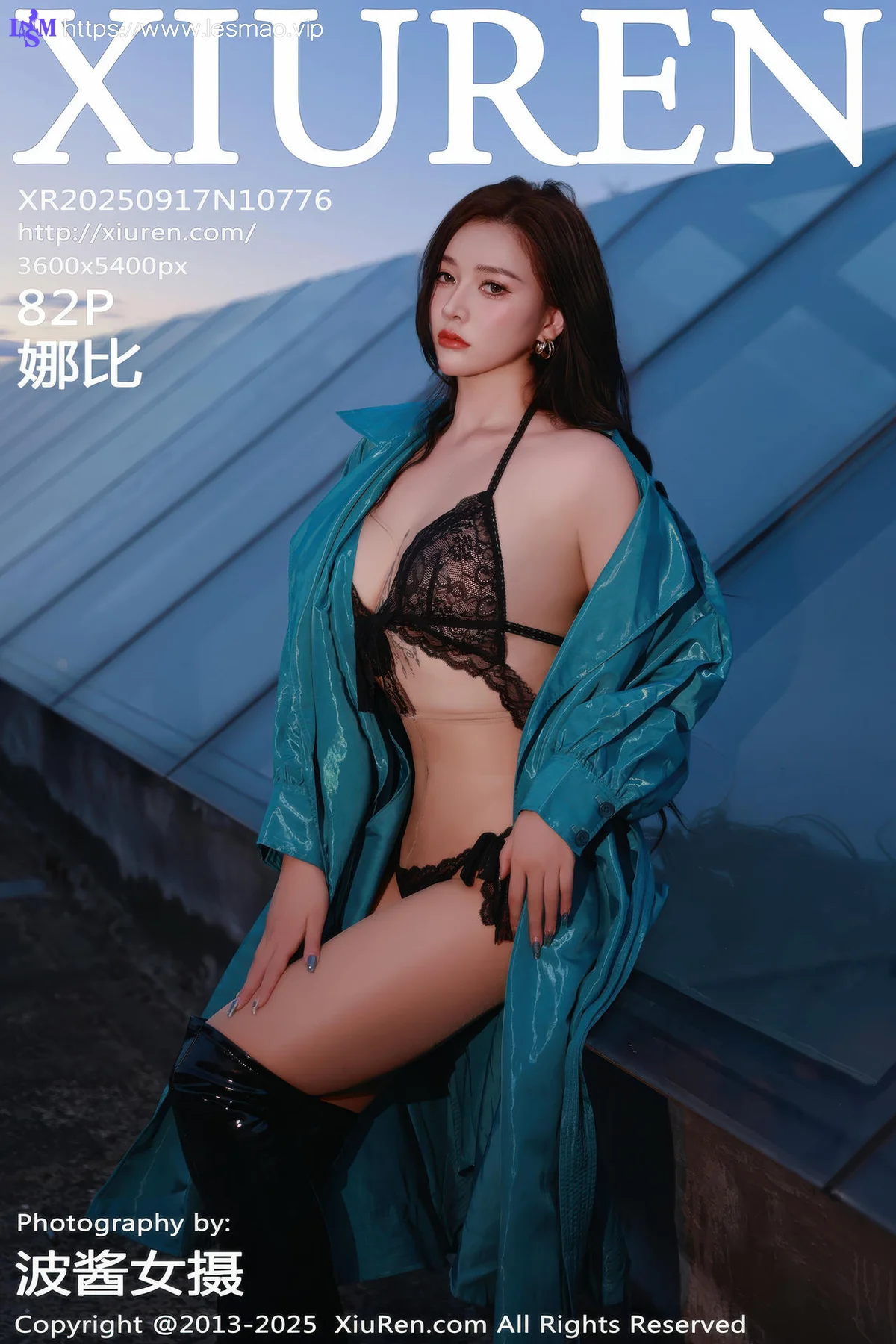 XiuRen 秀人 No.10776 娜比 蓝色风衣情趣内衣 - 3