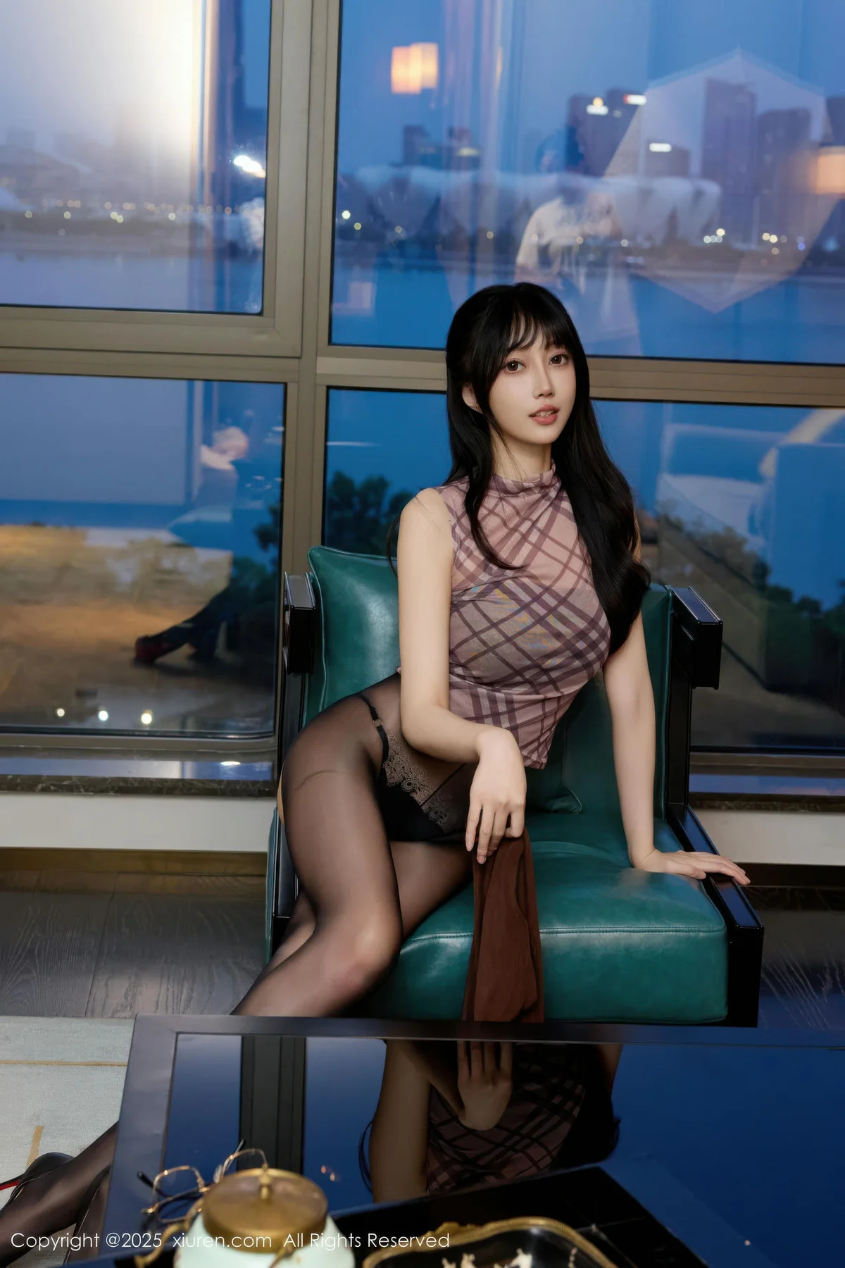 XiuRen 秀人 No.10793 玥儿玥er 黑色情趣内衣 - 9