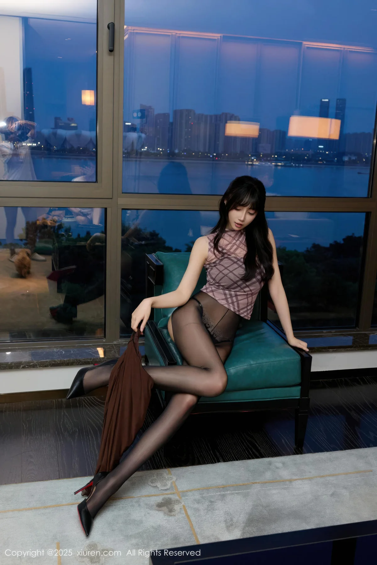 XiuRen 秀人 No.10793 玥儿玥er 黑色情趣内衣 - 10