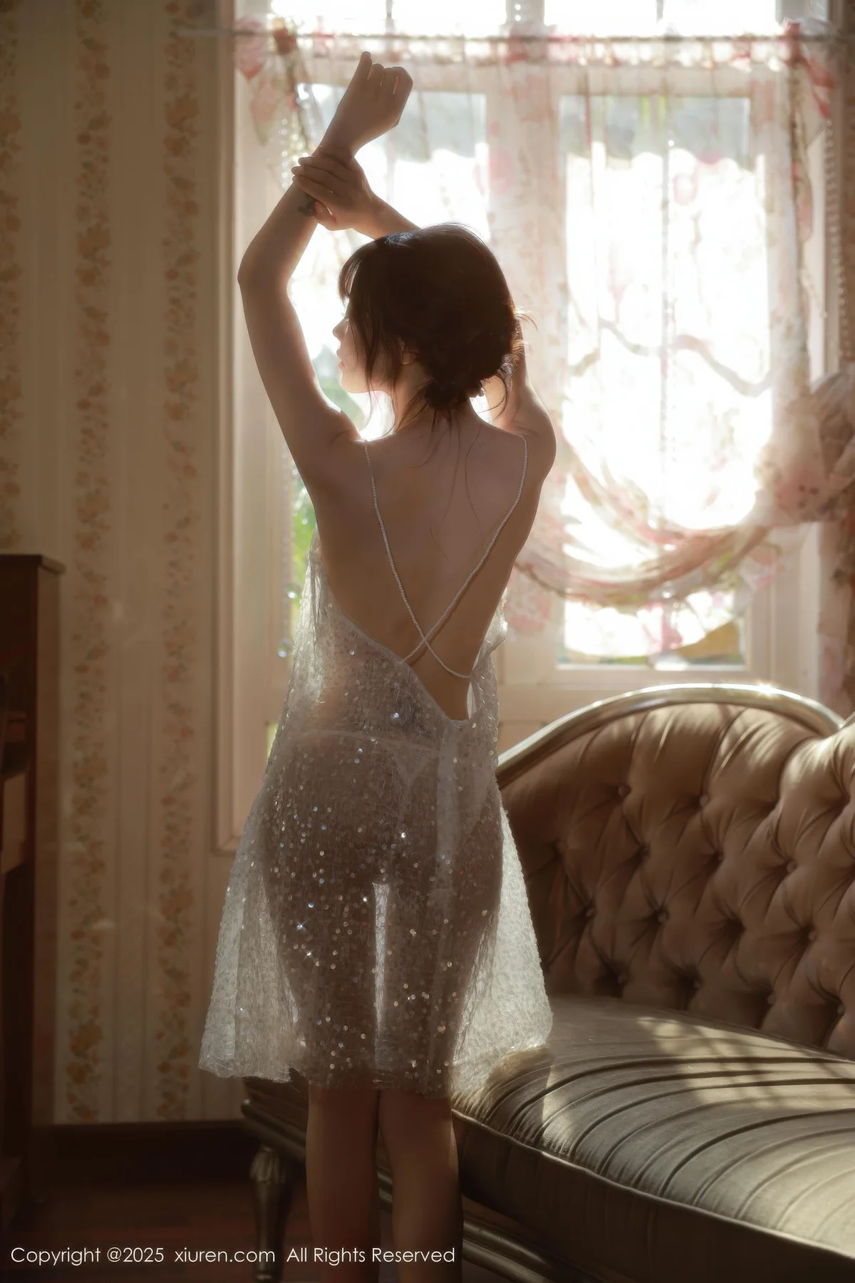 XiuRen 秀人 No.10799 佘贝拉Bella 白色情趣内衣 - 5