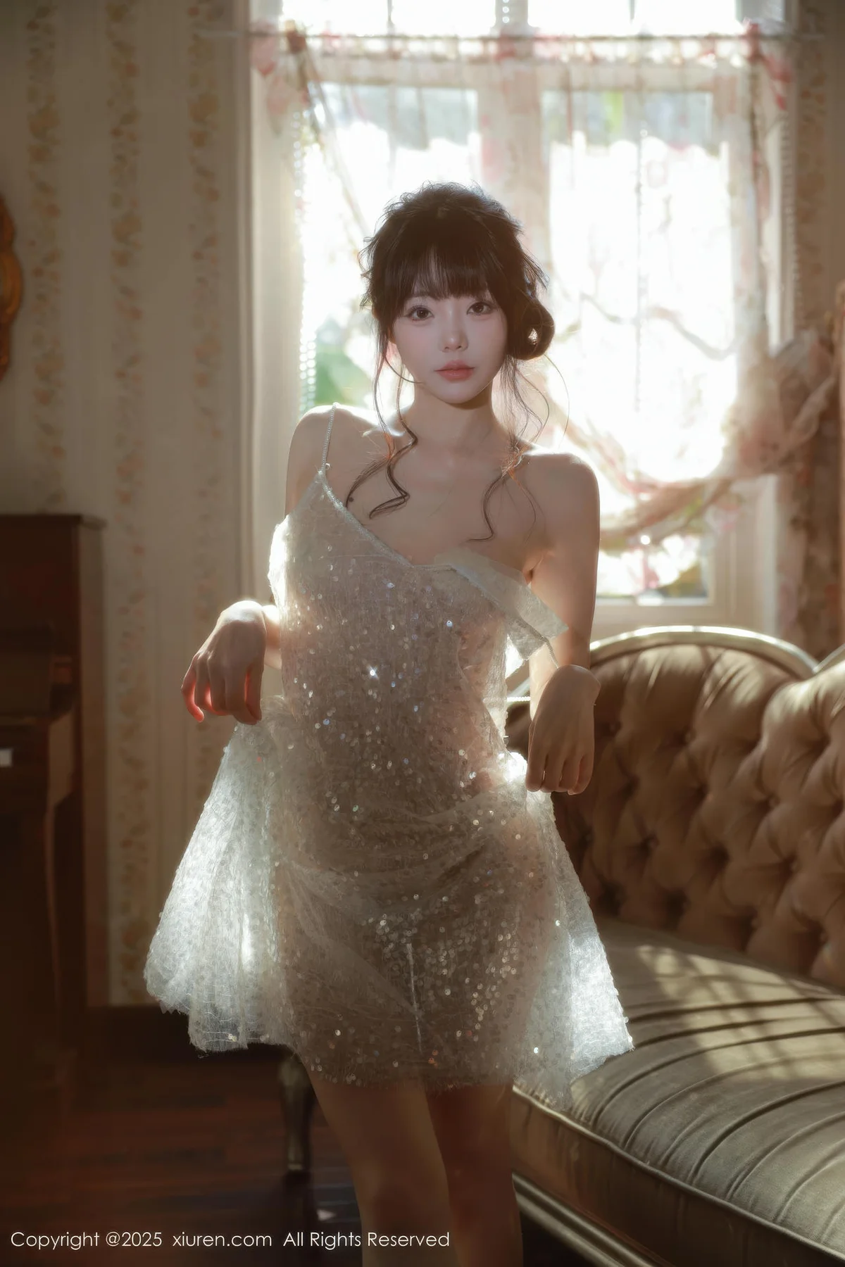 XiuRen 秀人 No.10799 佘贝拉Bella 白色情趣内衣 - 6