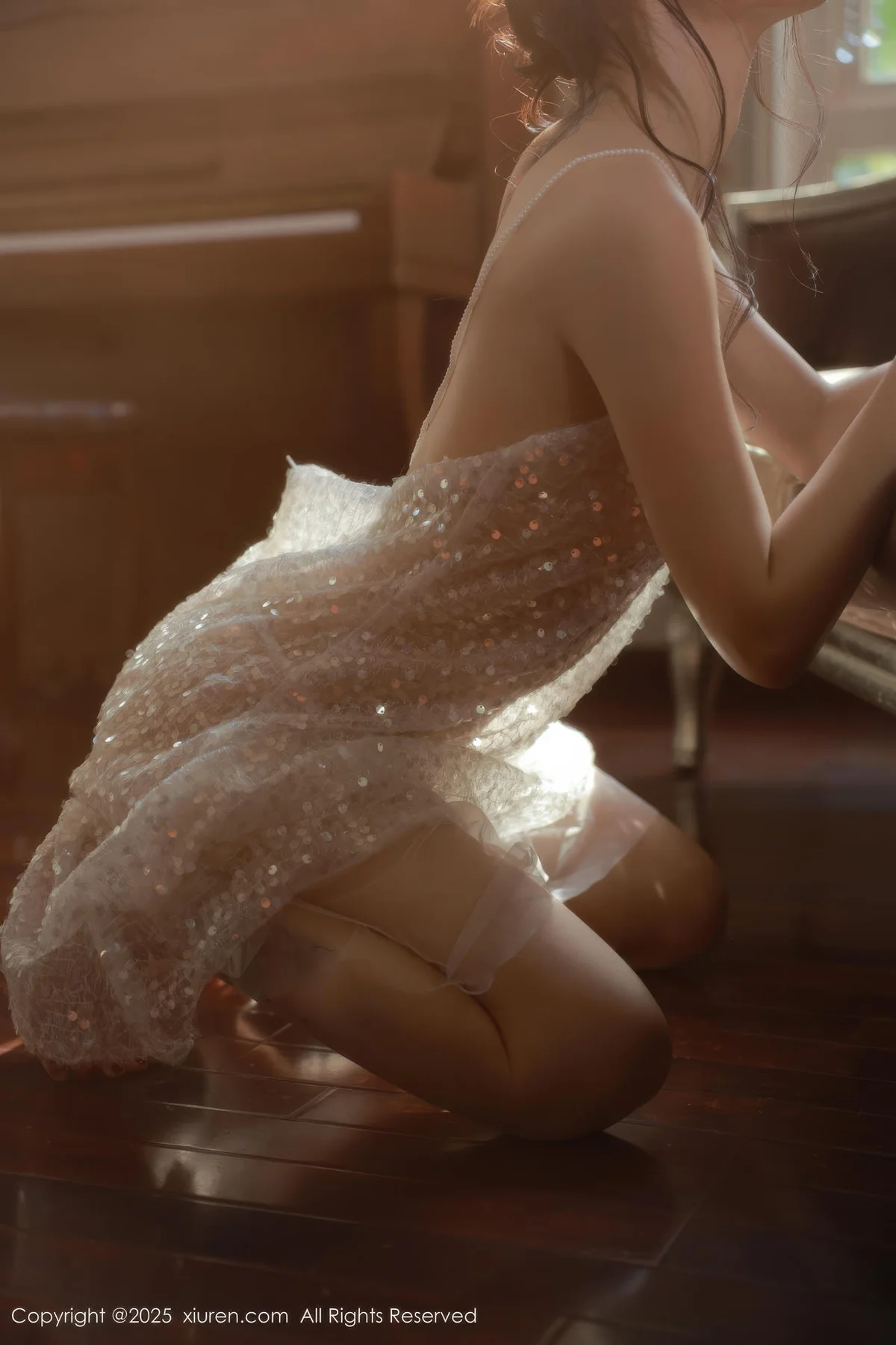 XiuRen 秀人 No.10799 佘贝拉Bella 白色情趣内衣 - 5