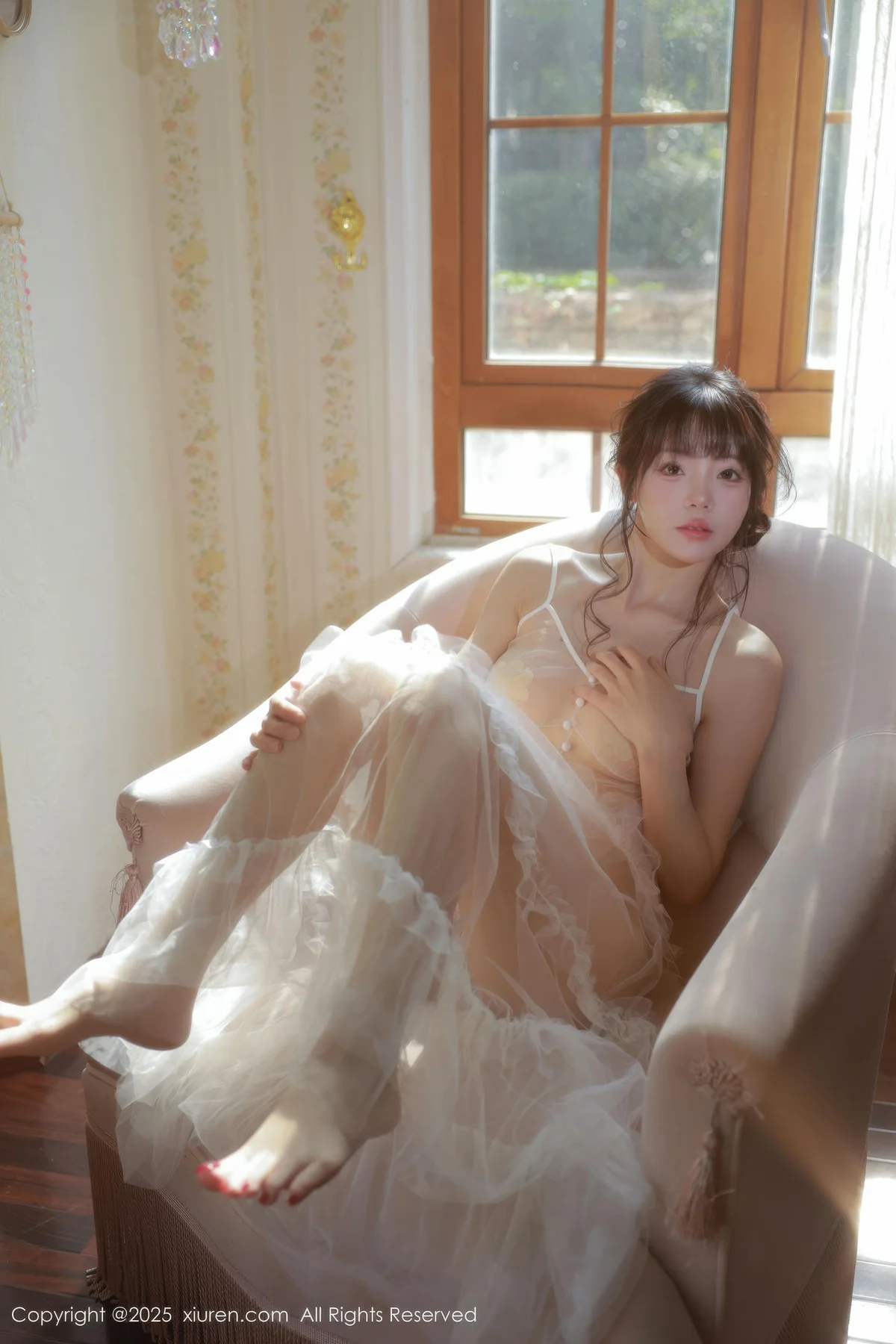 XiuRen 秀人 No.10799 佘贝拉Bella 白色情趣内衣 - 7