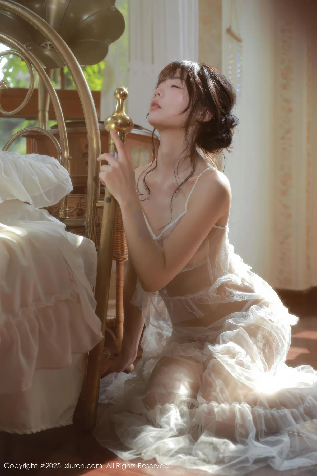 XiuRen 秀人 No.10799 佘贝拉Bella 白色情趣内衣 - 9