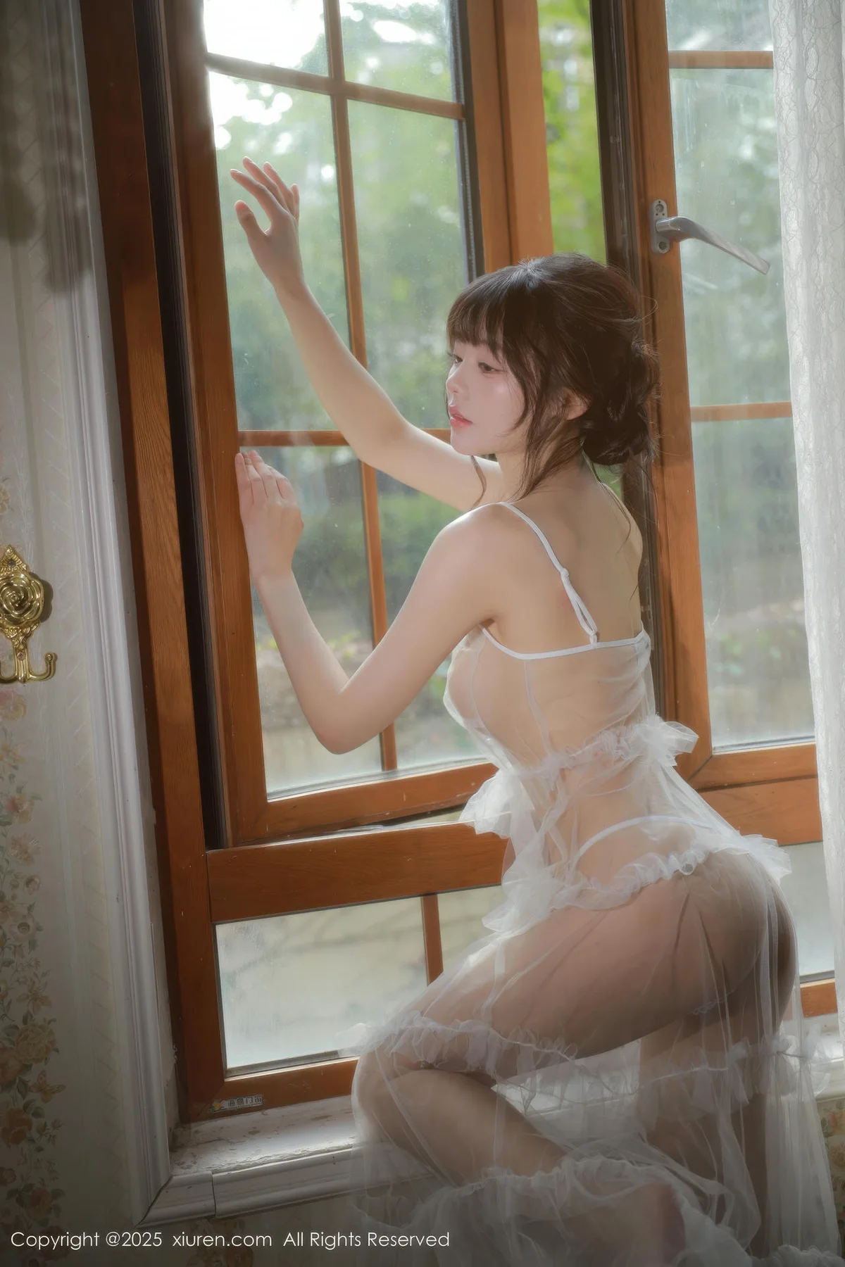 XiuRen 秀人 No.10799 佘贝拉Bella 白色情趣内衣 - 6