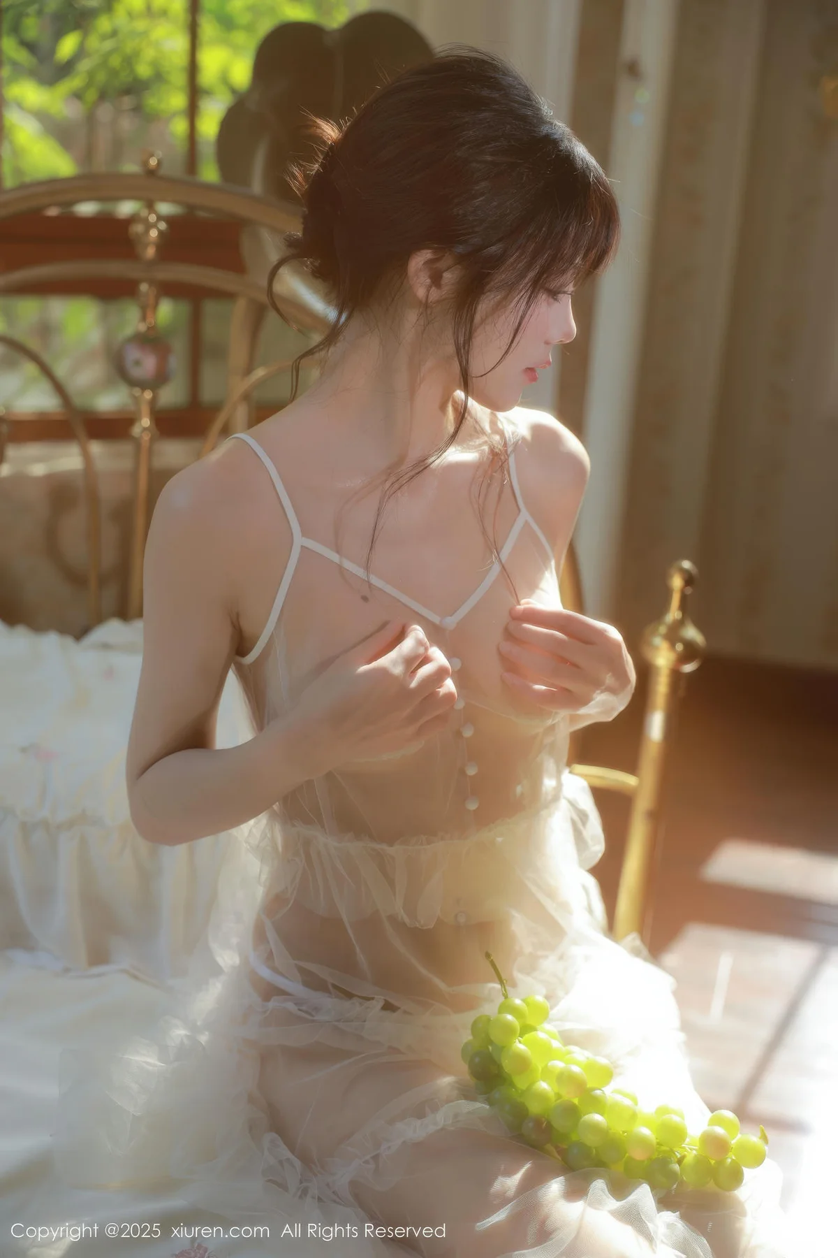 XiuRen 秀人 No.10799 佘贝拉Bella 白色情趣内衣 - 4