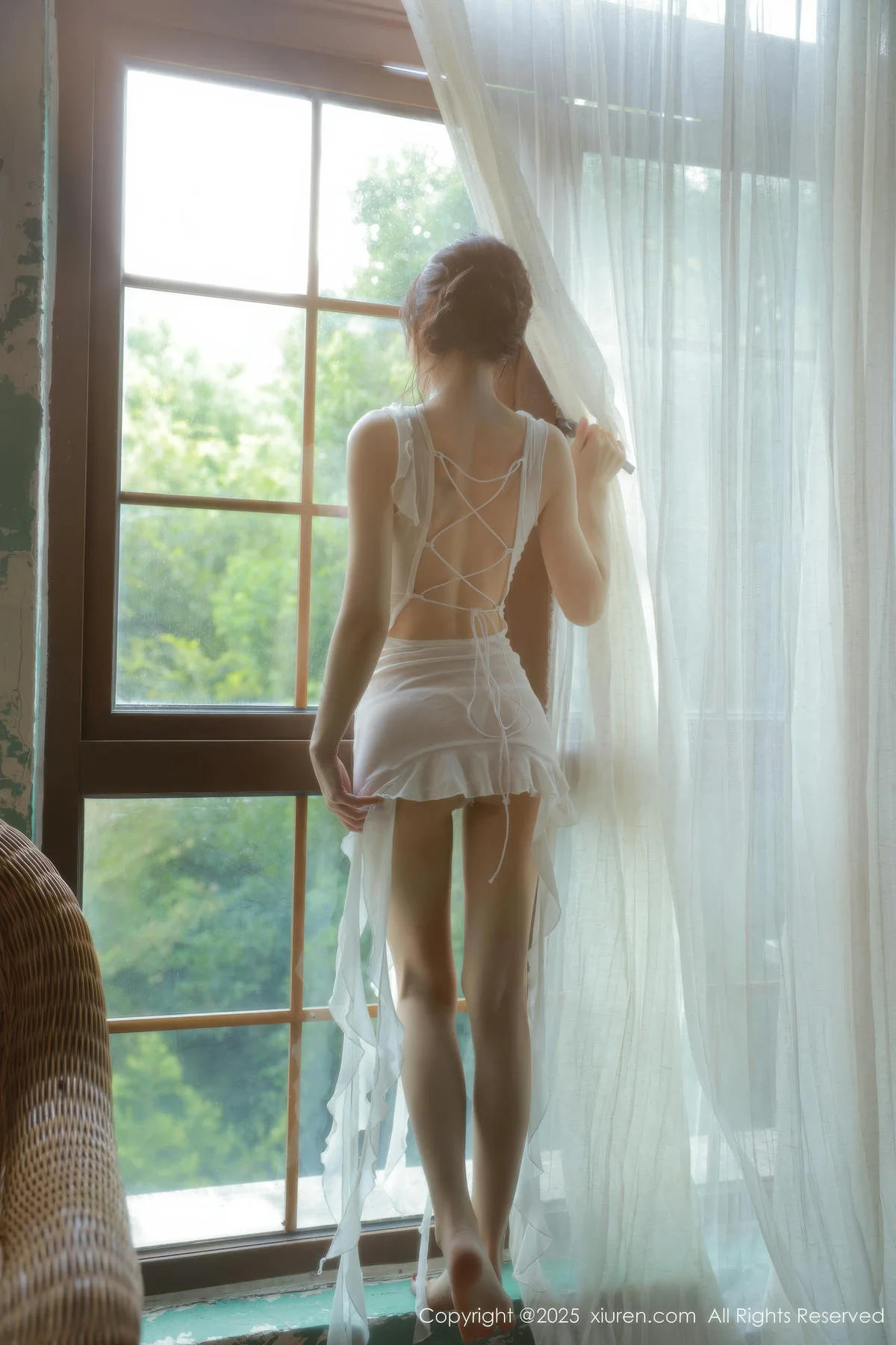 XiuRen 秀人 No.10799 佘贝拉Bella 白色情趣内衣 - 9