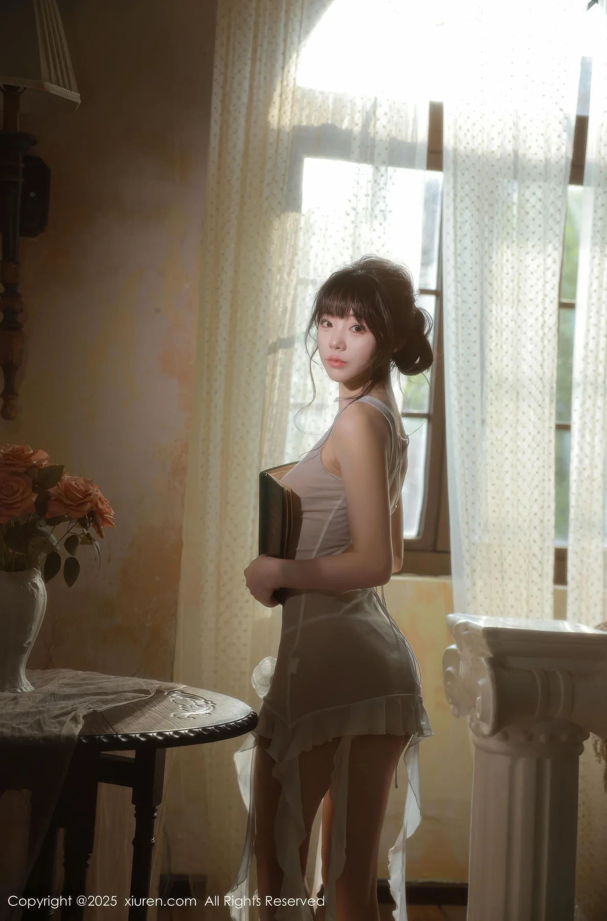 XiuRen 秀人 No.10799 佘贝拉Bella 白色情趣内衣 - 1