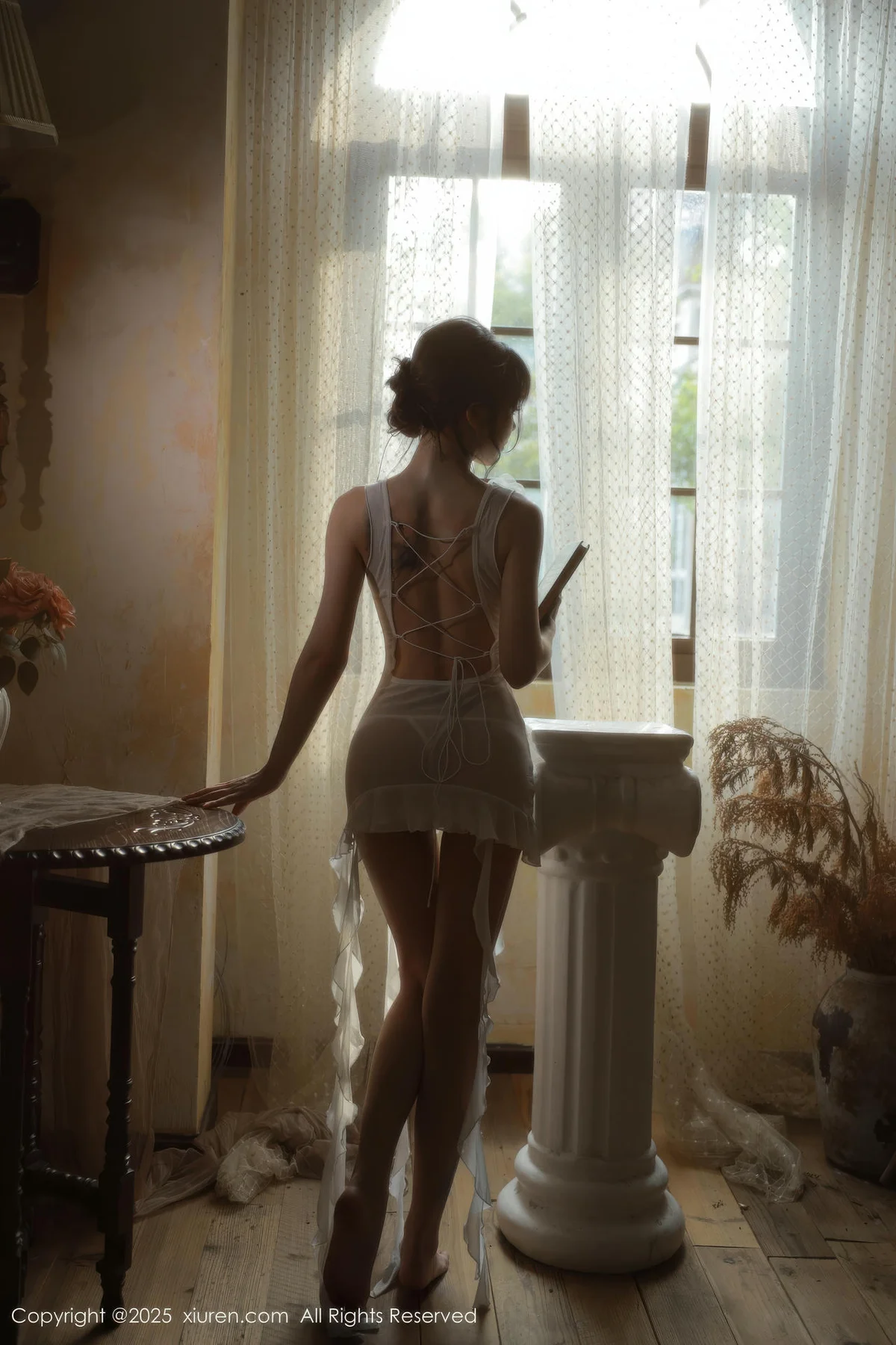 XiuRen 秀人 No.10799 佘贝拉Bella 白色情趣内衣 - 2