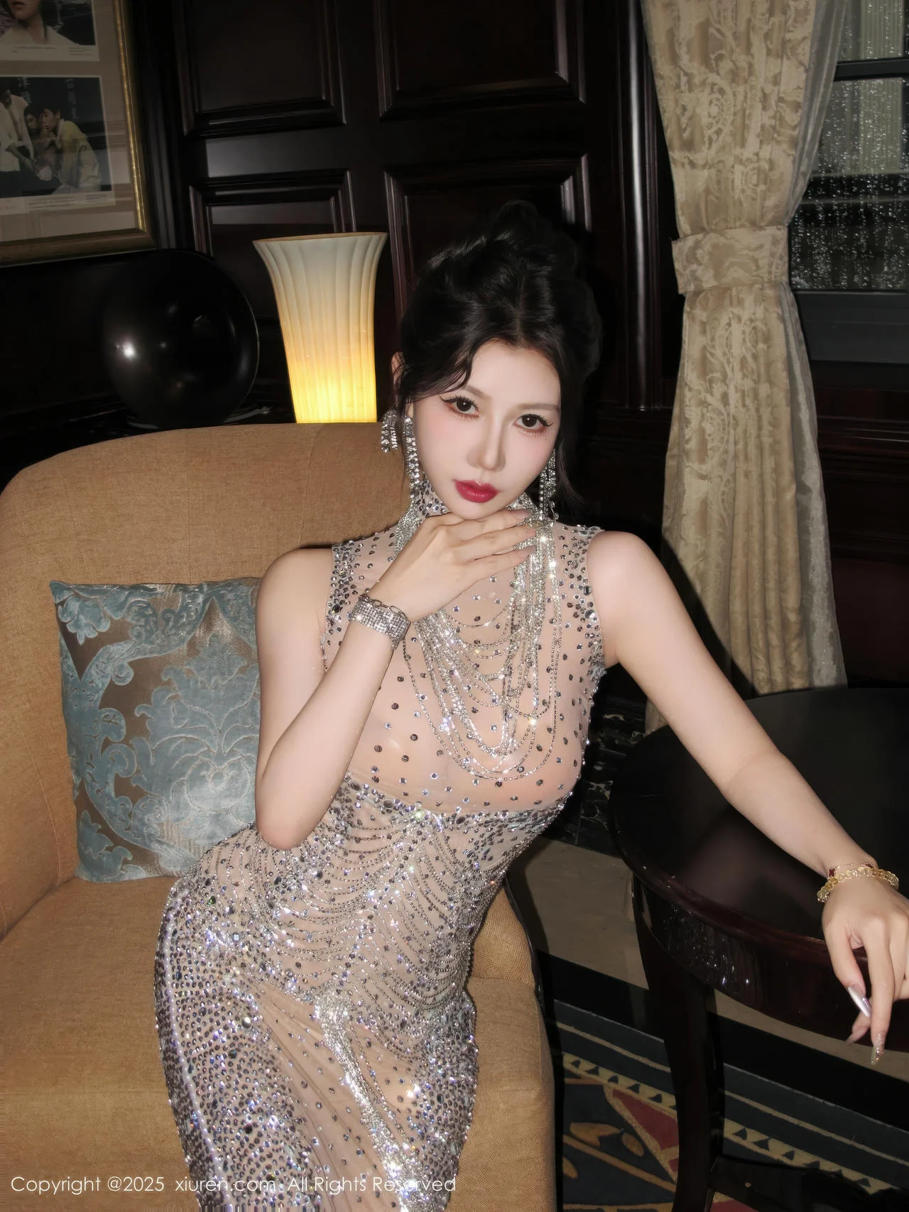 XiuRen 秀人 No.10802 尹甜甜sunny 透视闪闪礼服 - 7