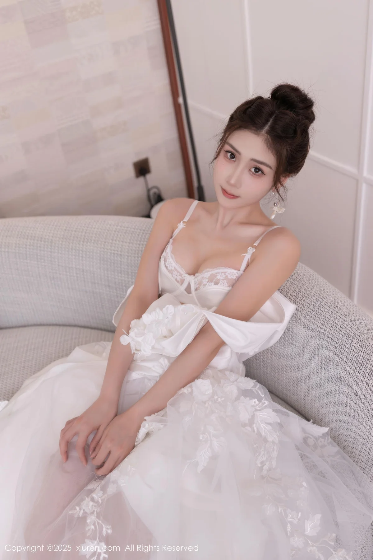 XiuRen 秀人 No.10814 刘婷婷 白色婚纱主题 - 5