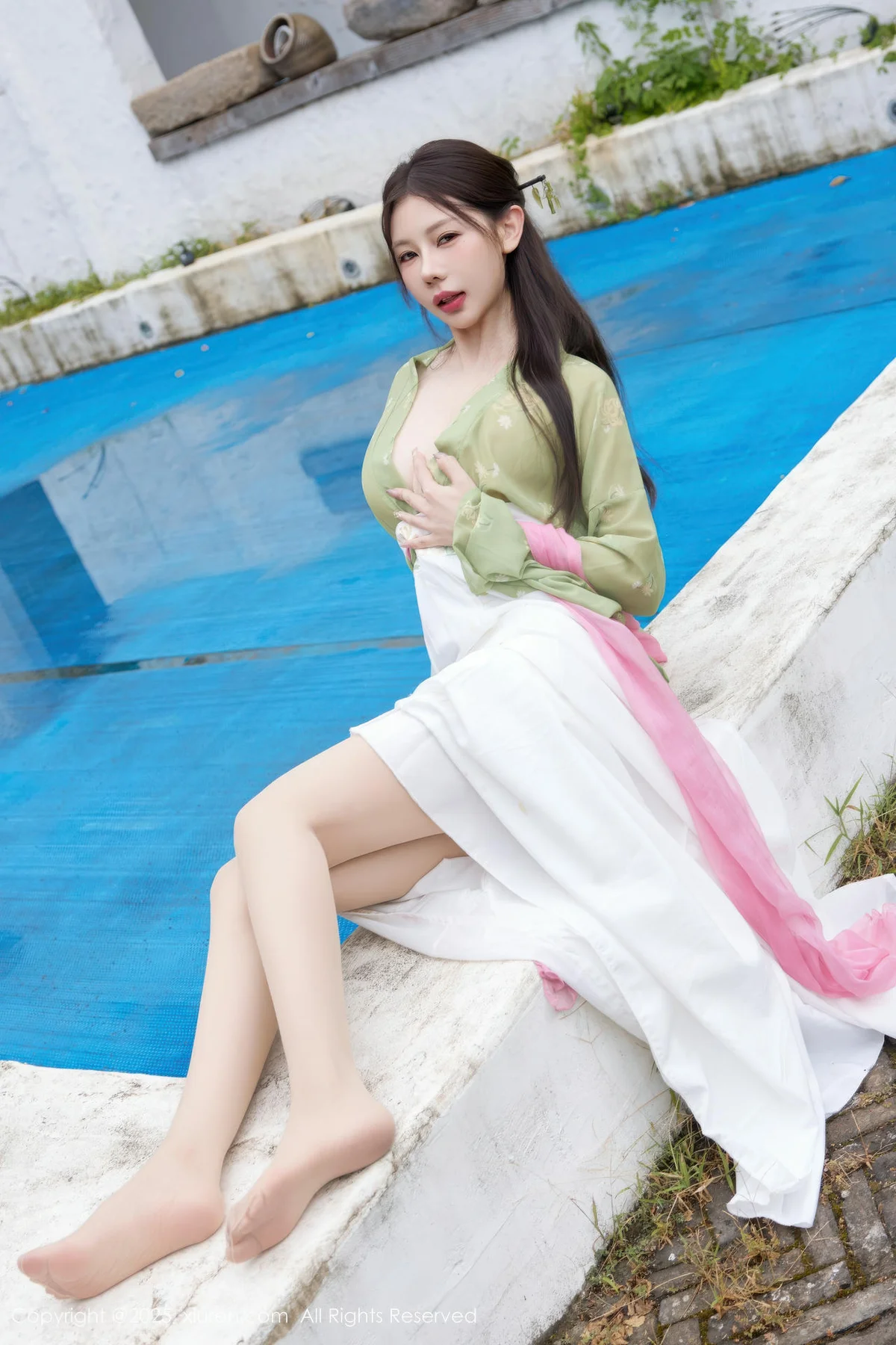 XiuRen 秀人 No.10834 尹甜甜sunny 中秋主题拍摄汉服装扮 - 7