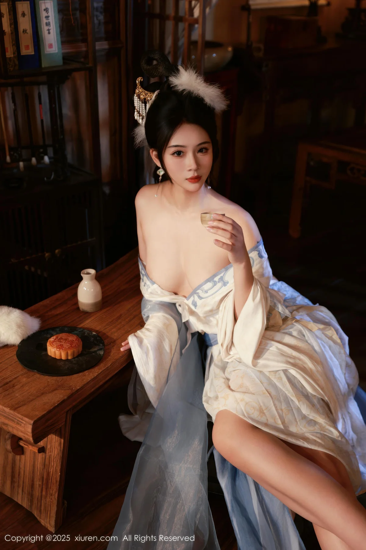 XiuRen 秀人 No.10835 南乔 中秋主题汉服装扮 - 9