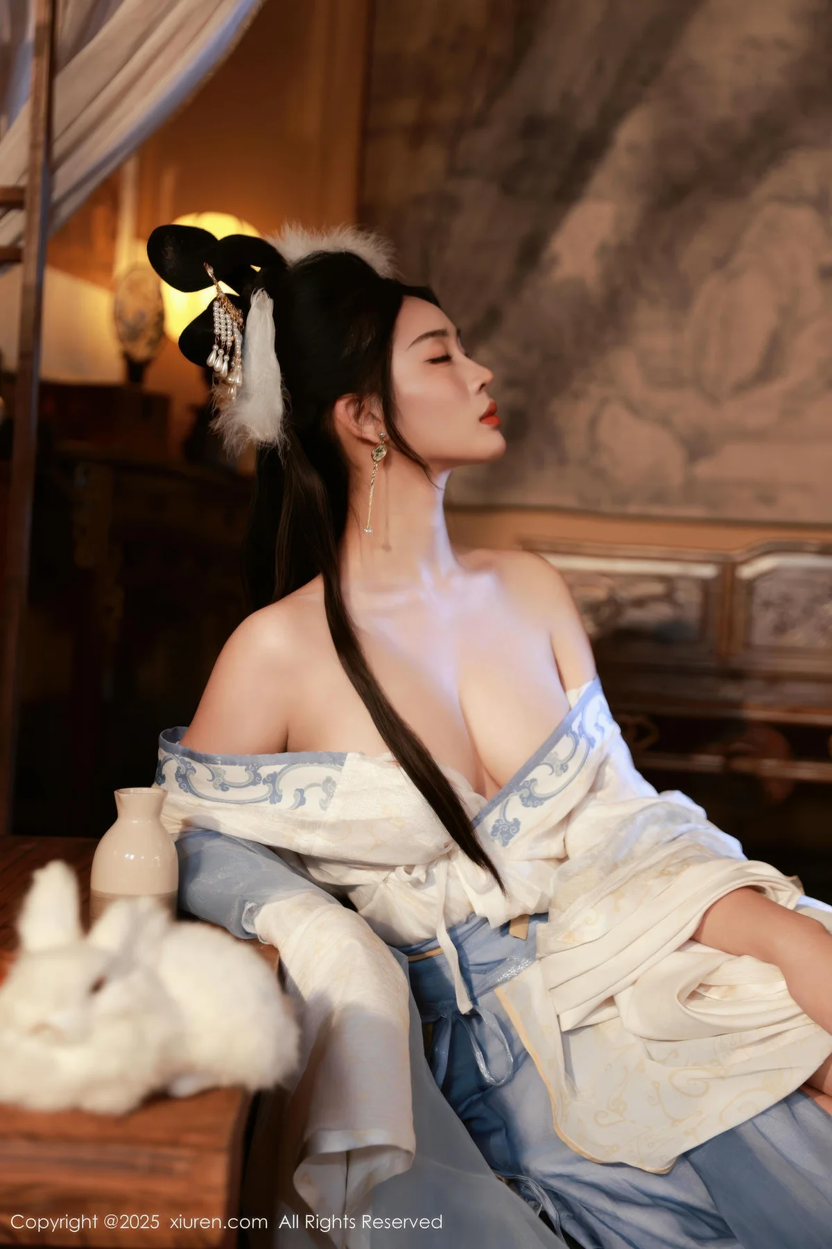 XiuRen 秀人 No.10835 南乔 中秋主题汉服装扮 - 1