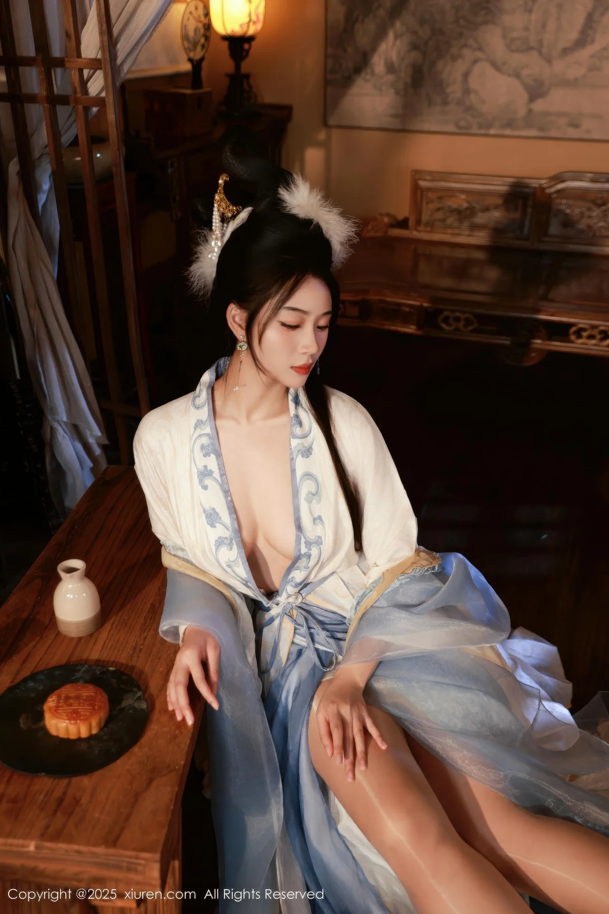 XiuRen 秀人 No.10835 南乔 中秋主题汉服装扮 - 5