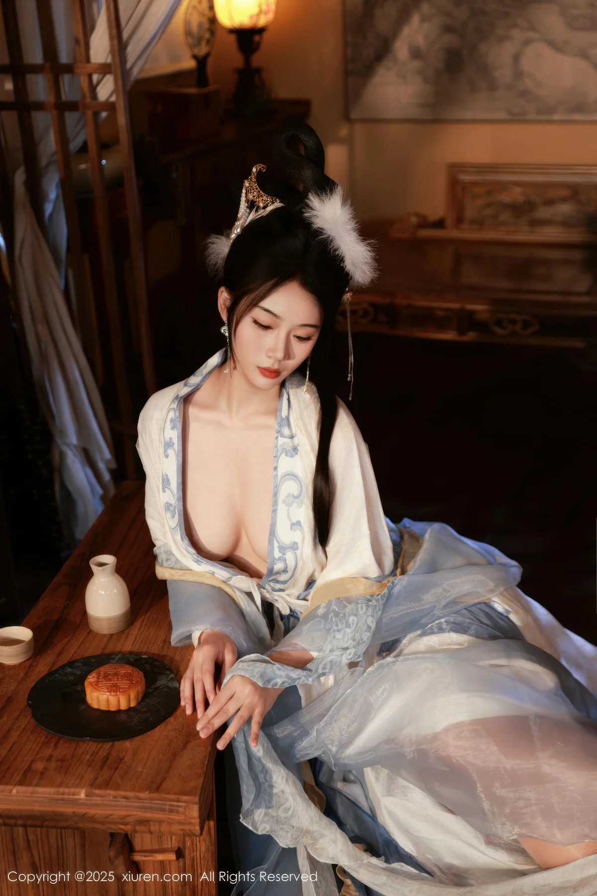 XiuRen 秀人 No.10835 南乔 中秋主题汉服装扮 - 7