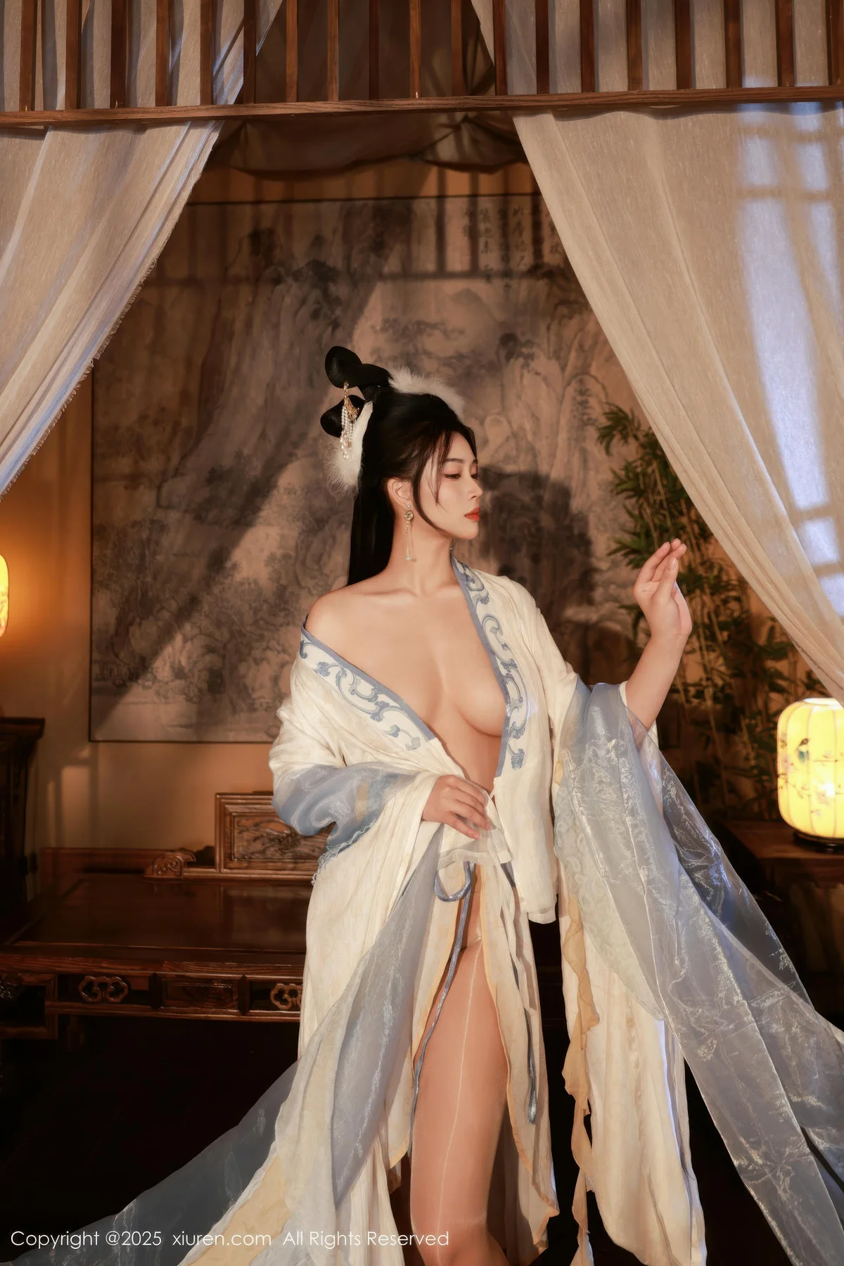 XiuRen 秀人 No.10835 南乔 中秋主题汉服装扮 - 1