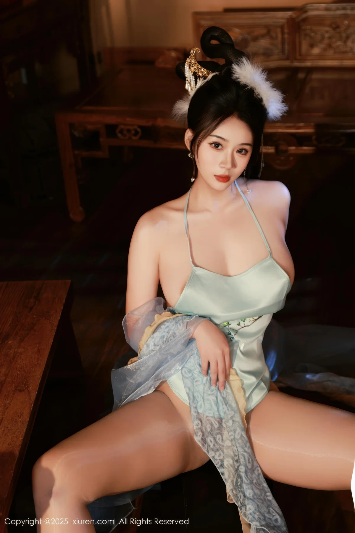 XiuRen 秀人 No.10835 南乔 中秋主题汉服装扮 - 9