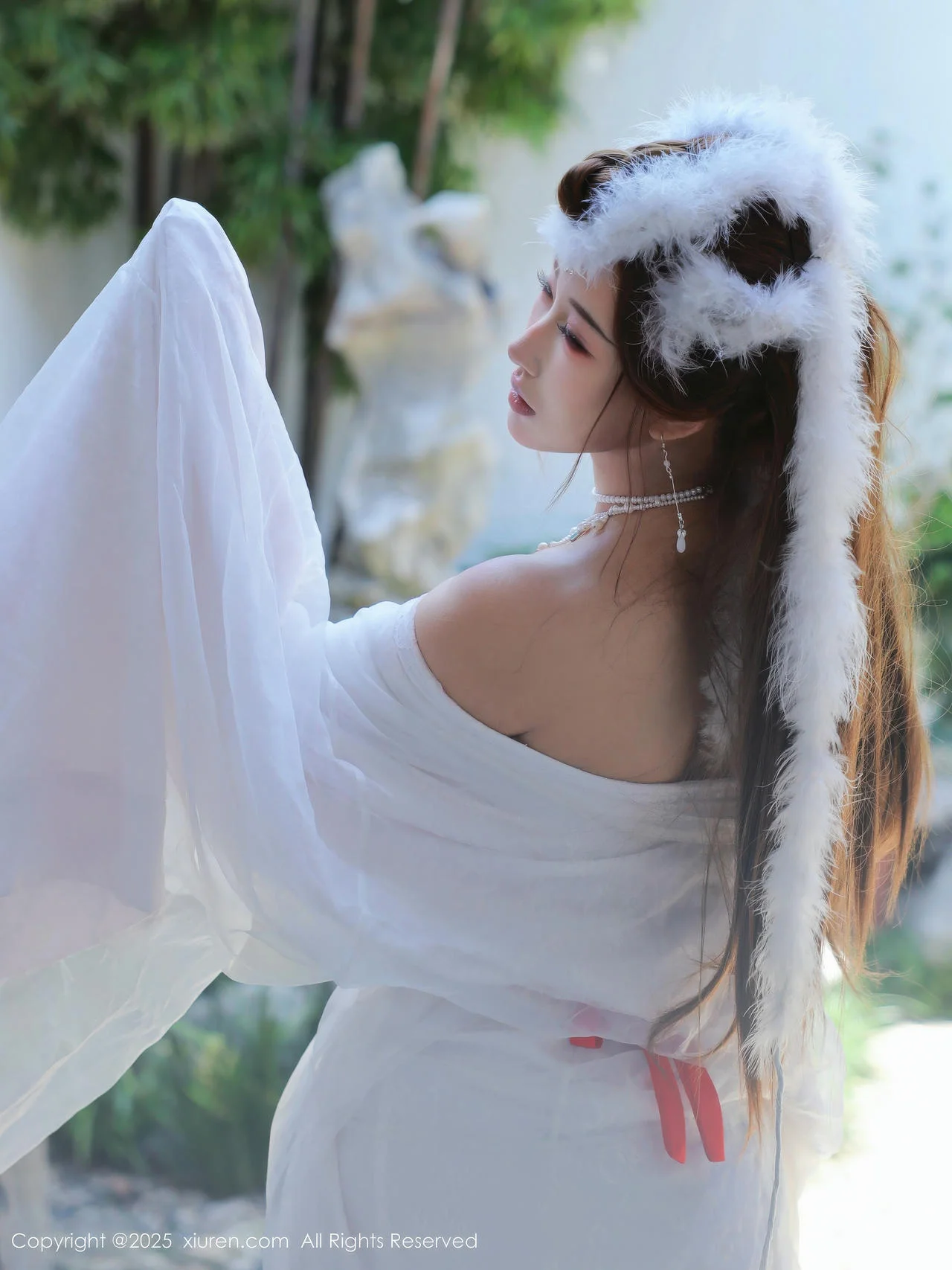 XiuRen 秀人 No.10843 金允希Yuki 白色锦毛鼠装扮 - 6
