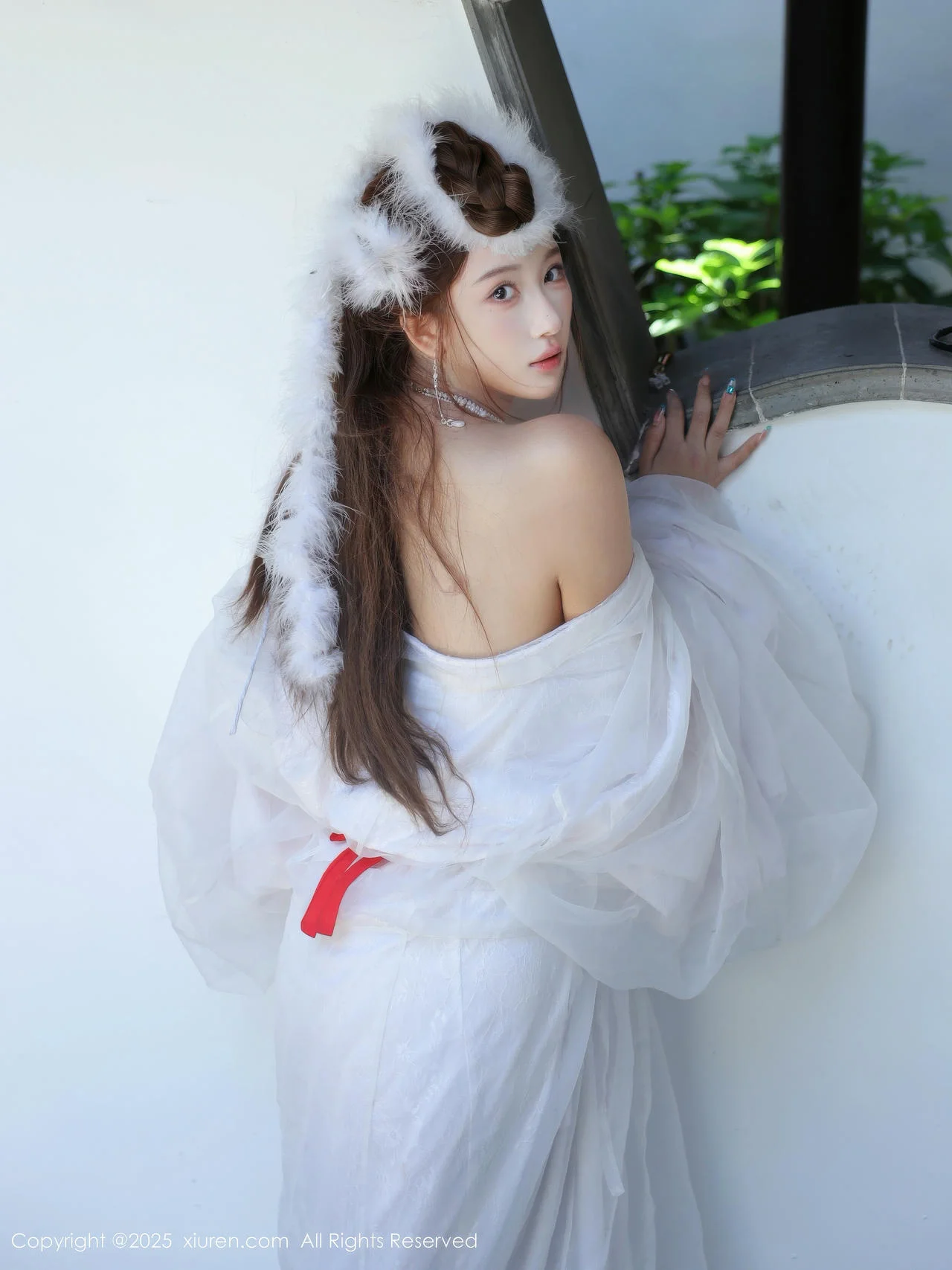 XiuRen 秀人 No.10843 金允希Yuki 白色锦毛鼠装扮 - 8