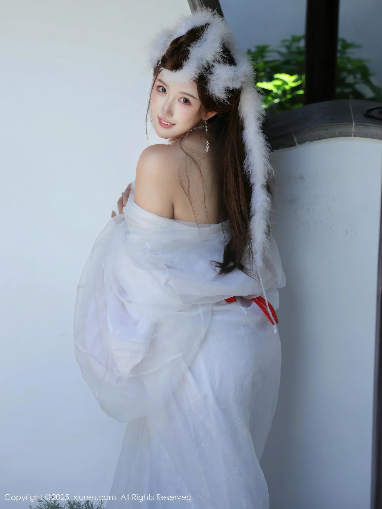 XiuRen 秀人 No.10843 金允希Yuki 白色锦毛鼠装扮 - 3