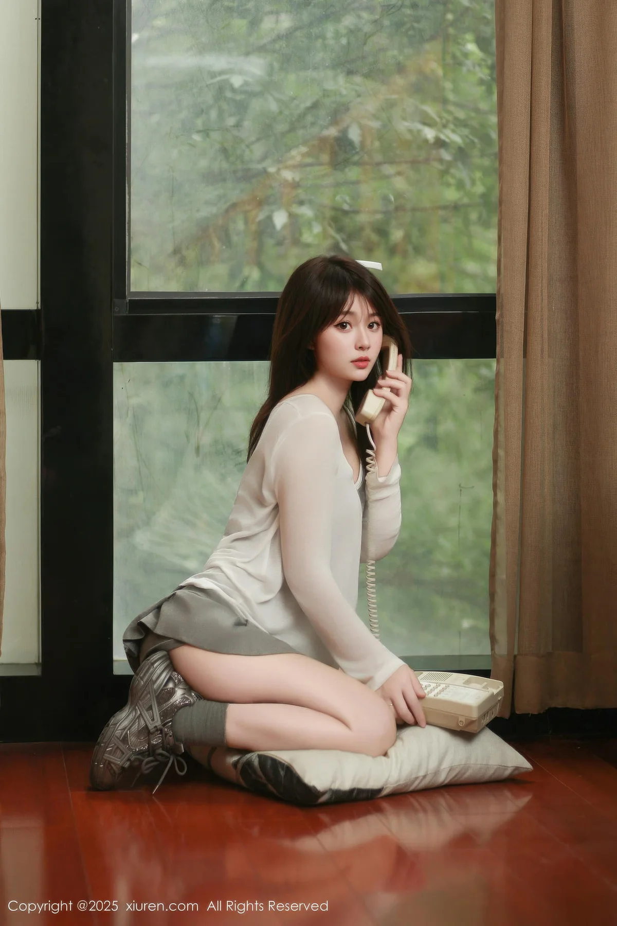 XiuRen 秀人 No.10845 炎恬kitty 柔美身段浅色短裙 - 7