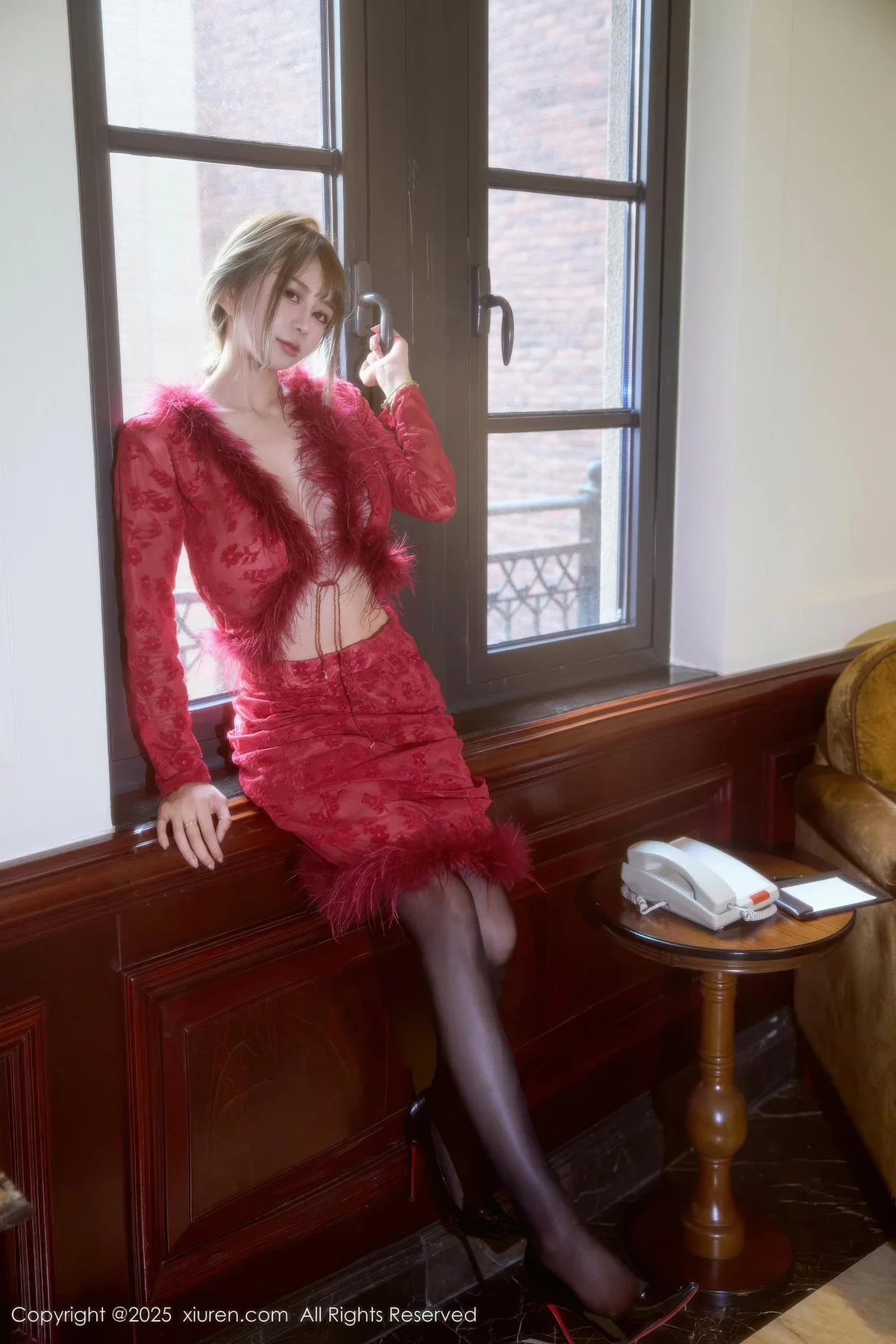 XiuRen 秀人 No.10848 Zoe柚柚美乳玉背红色复古服饰 - 10