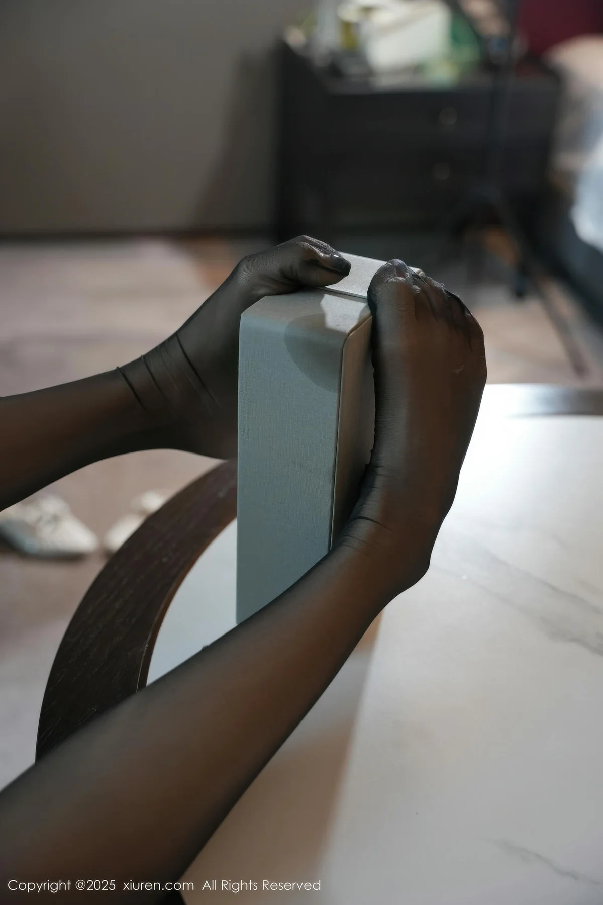 XiuRen 秀人 No.10852 白芷yy街拍蓝色连衣紧身短裙 - 4