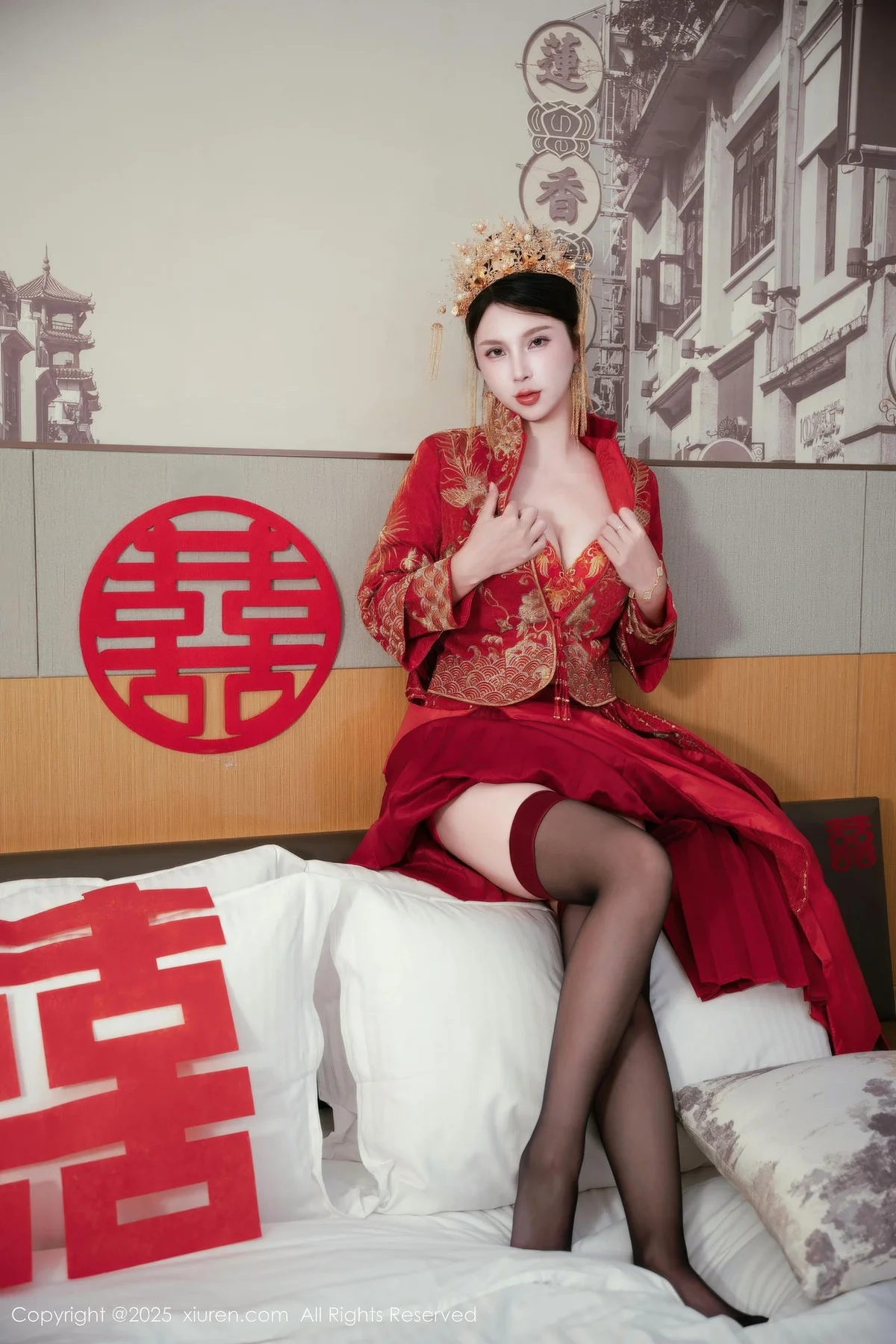 XiuRen 秀人 No.10865 小蛮妖 新娘喜服主题写真 - 1