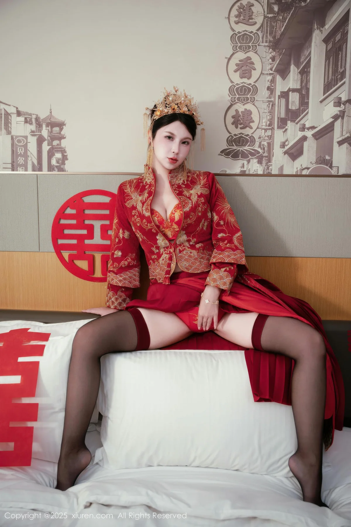 XiuRen 秀人 No.10865 小蛮妖 新娘喜服主题写真 - 2