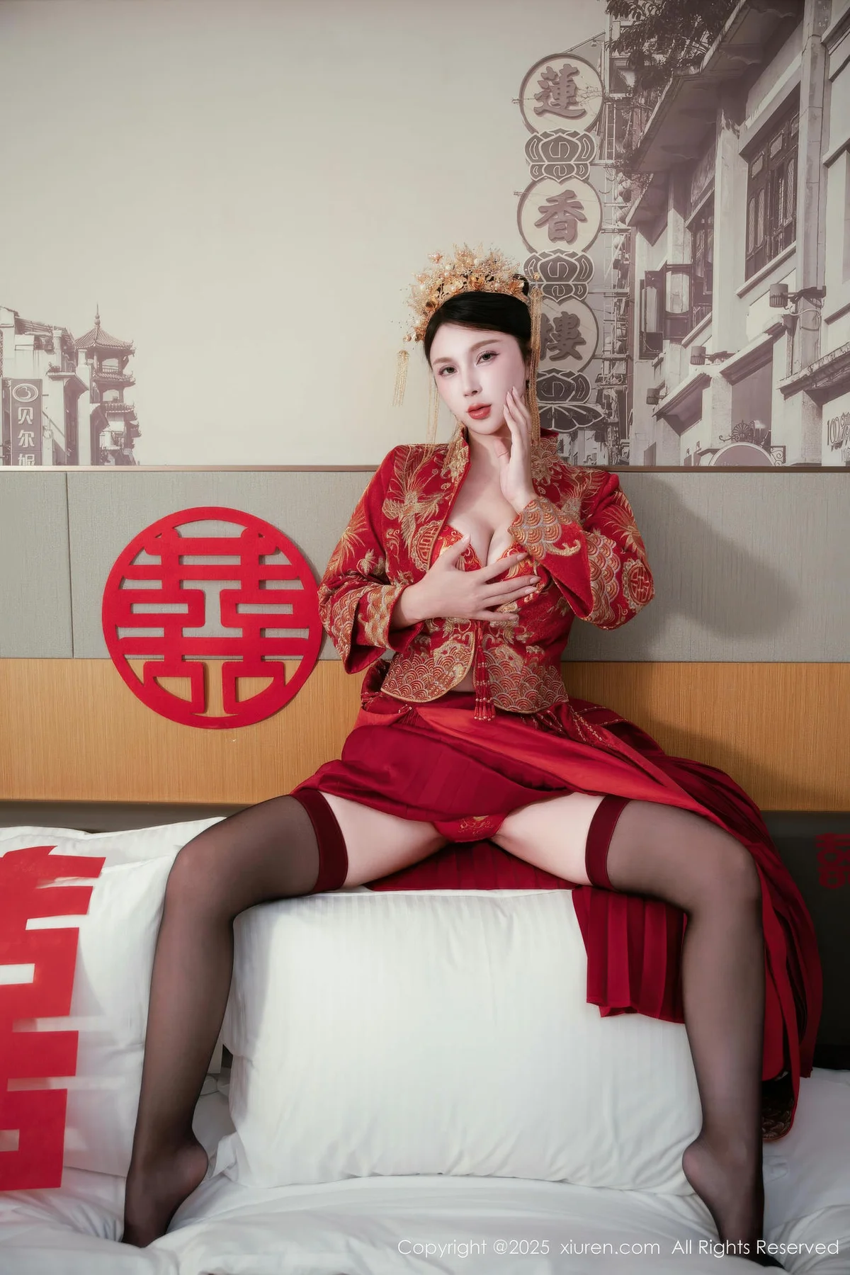 XiuRen 秀人 No.10865 小蛮妖 新娘喜服主题写真 - 4