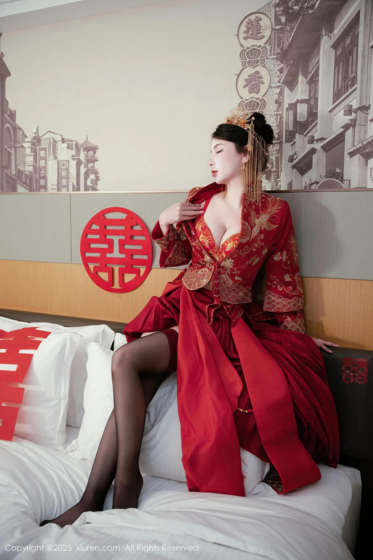 XiuRen 秀人 No.10865 小蛮妖 新娘喜服主题写真 - 5