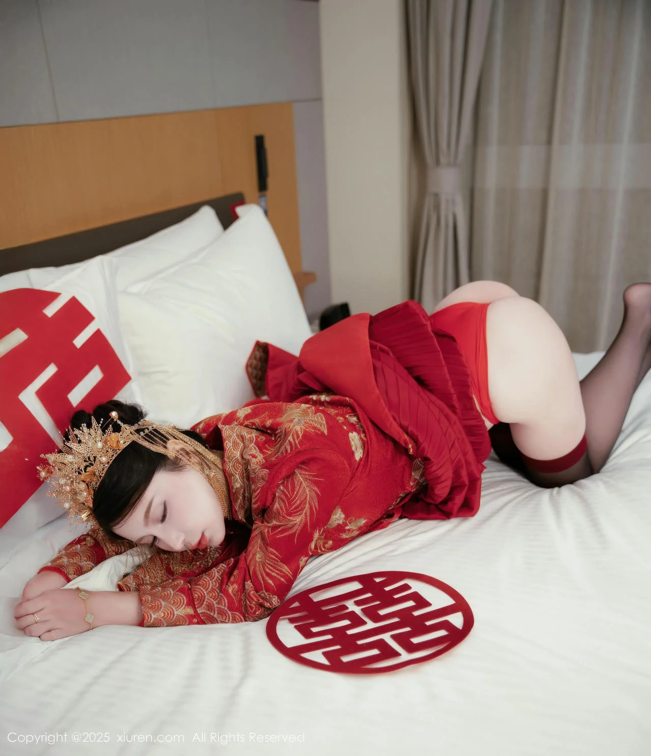 XiuRen 秀人 No.10865 小蛮妖 新娘喜服主题写真 - 3