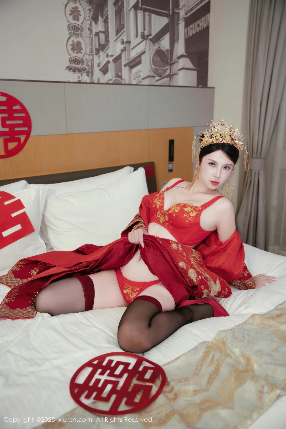 XiuRen 秀人 No.10865 小蛮妖 新娘喜服主题写真 - 3