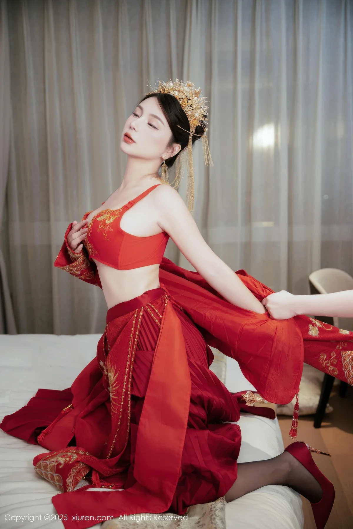 XiuRen 秀人 No.10865 小蛮妖 新娘喜服主题写真 - 8